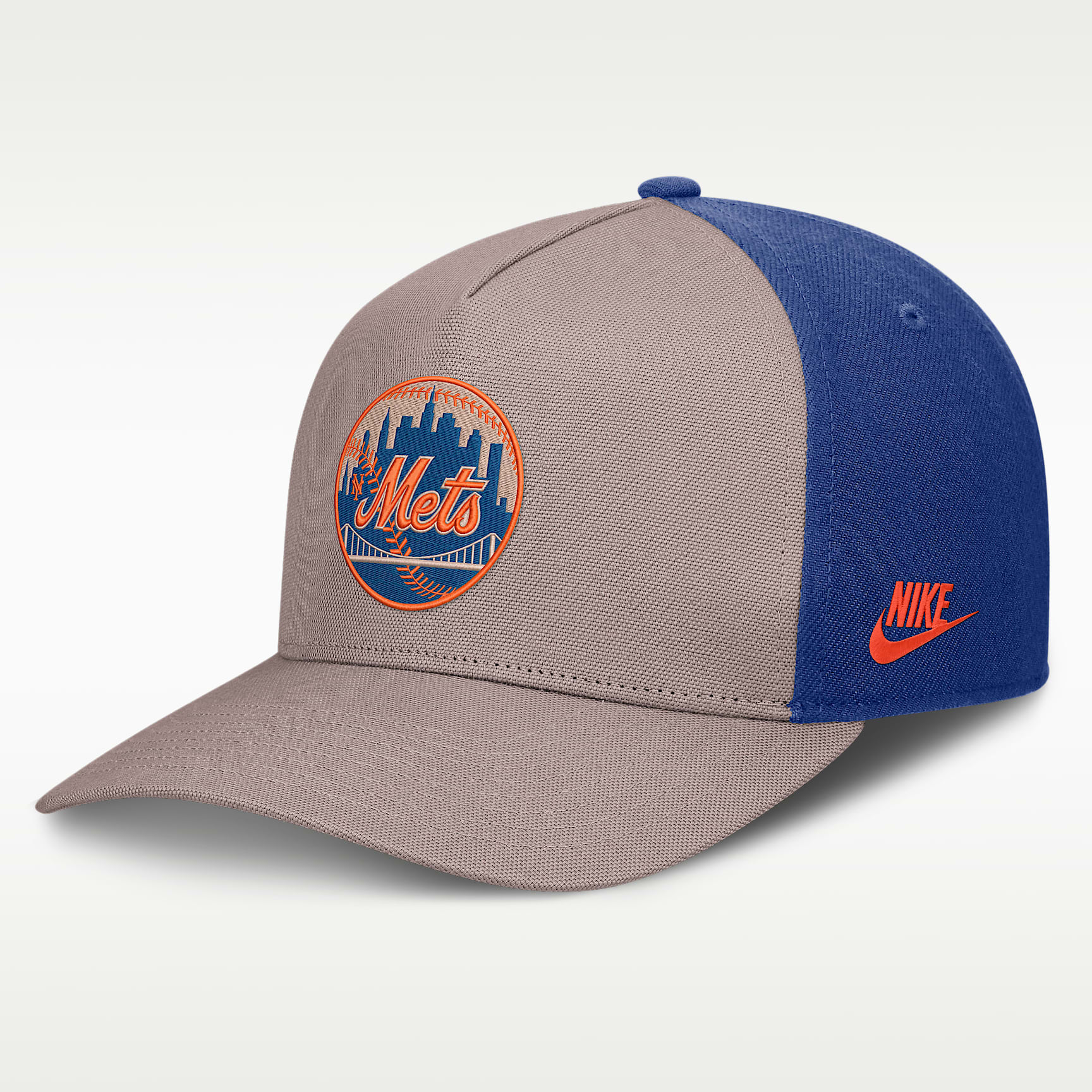 Gorra Nike de la MLB ajustable con estructura A-Frame para hombre New York Mets Cooperstown Rise