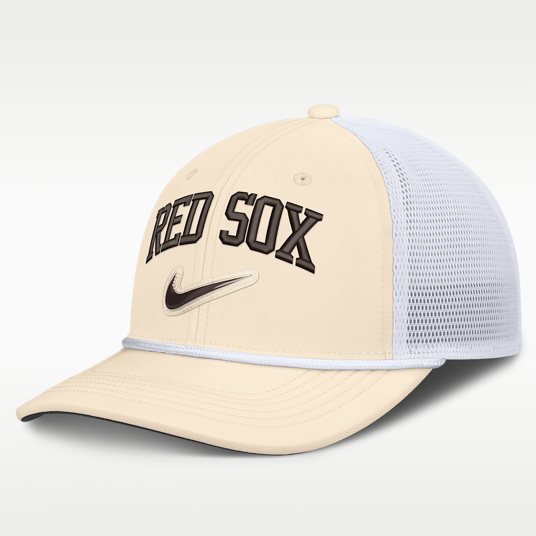 Gorra de rejilla Nike Dri-FIT de la MLB ajustable para hombre Boston Red Sox Rise