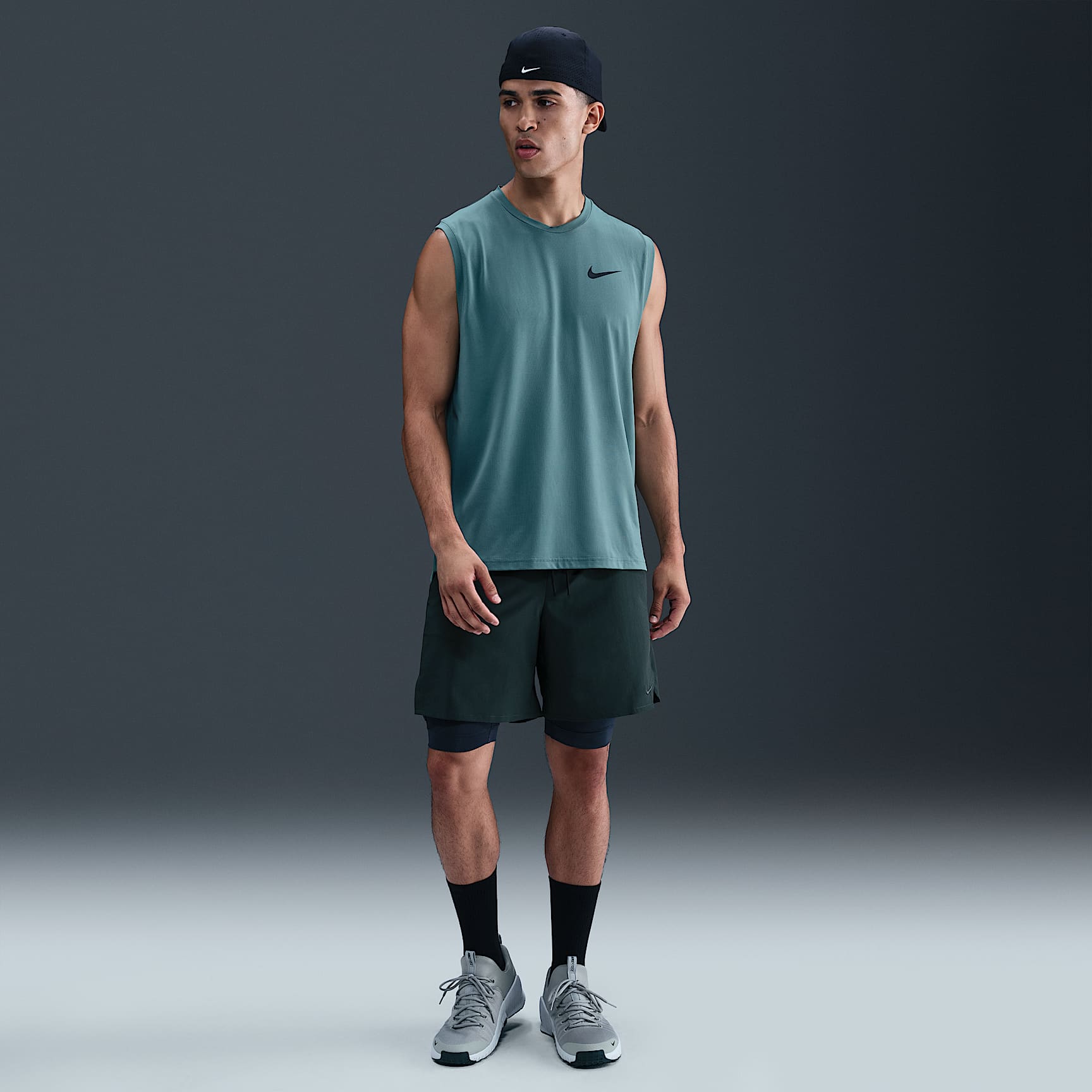 Shorts versátiles Dri-FIT de 18 cm 2 en 1 para hombre Nike Unlimited