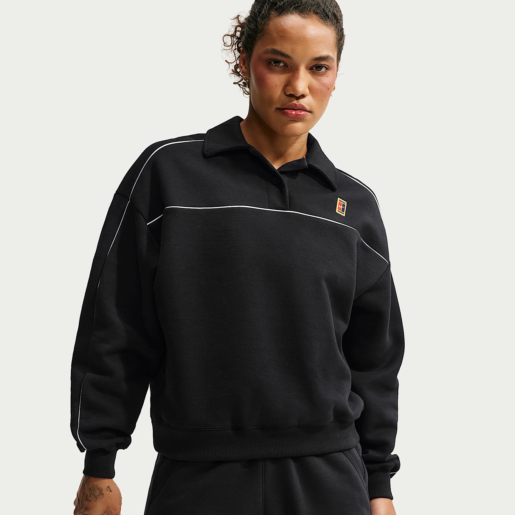 NikeCourt Court Collection Women's Long-Sleeve Fleece Tennis Top