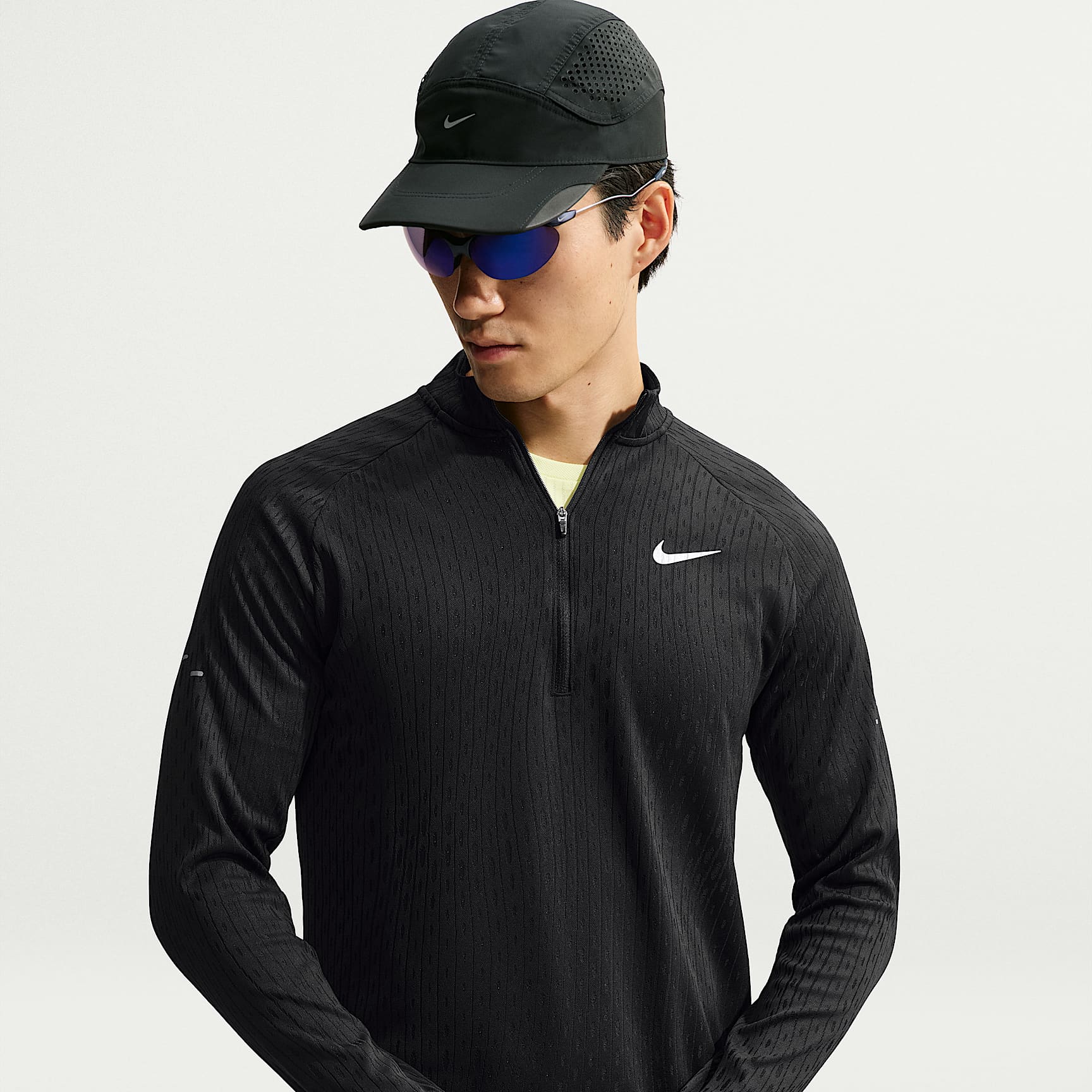 ナイキ ストライド Aero-FIT メンズ ハーフジップ ミッドレイヤー