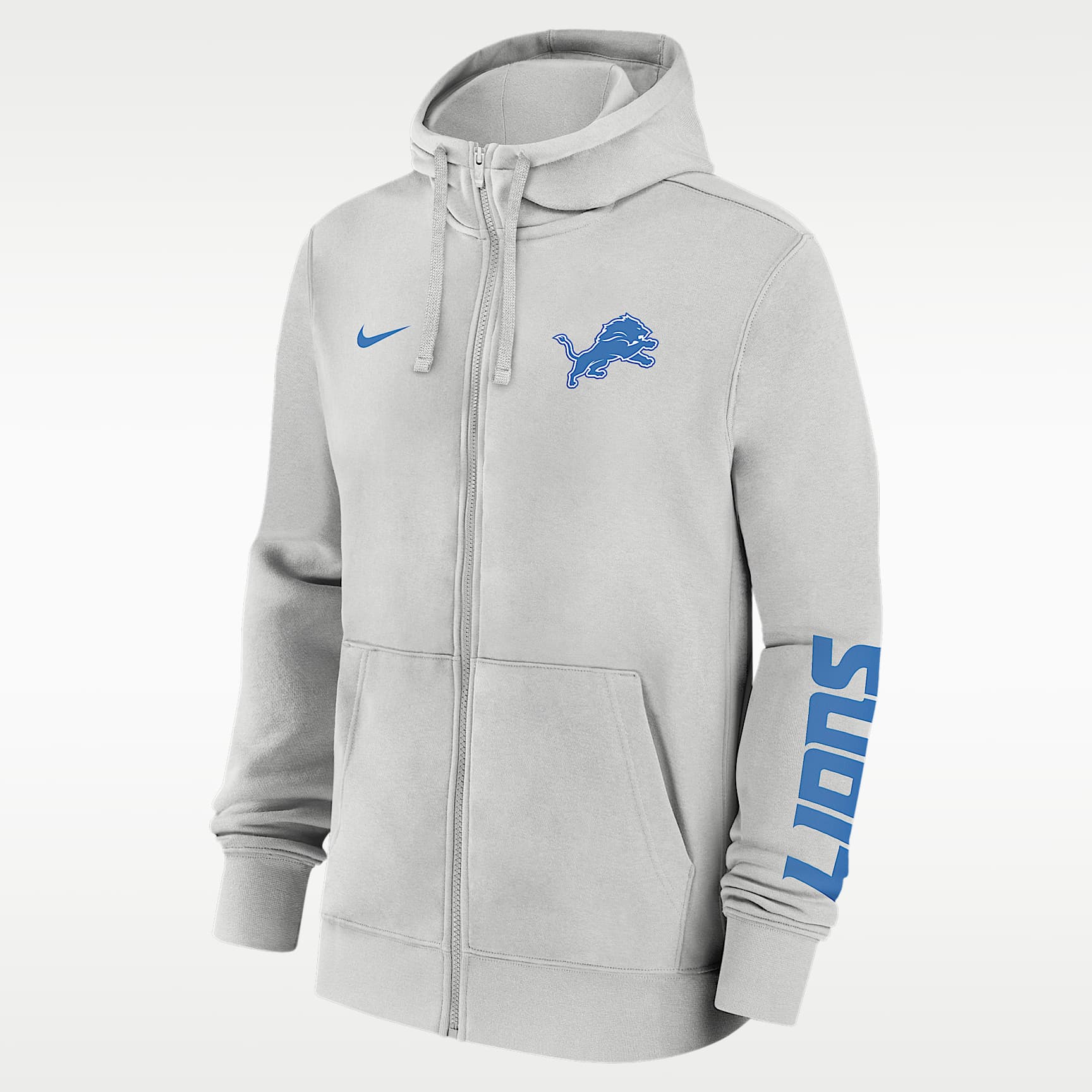 Detroit Lions Club Men's Nike NFL Full-Zip Hoodie