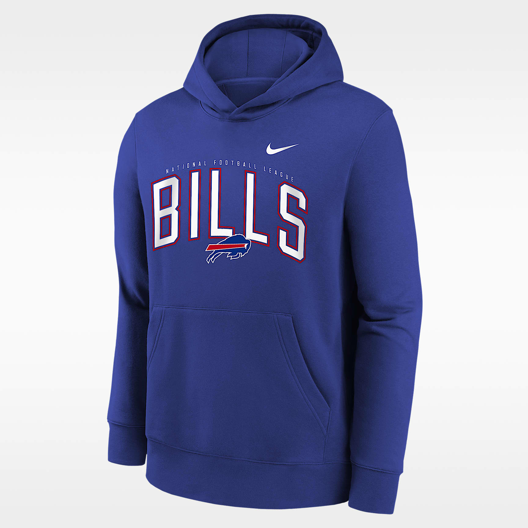 Buffalo Bills Essentials Club Logo Arch Big Kids' Nike NFL Pullover Crew
