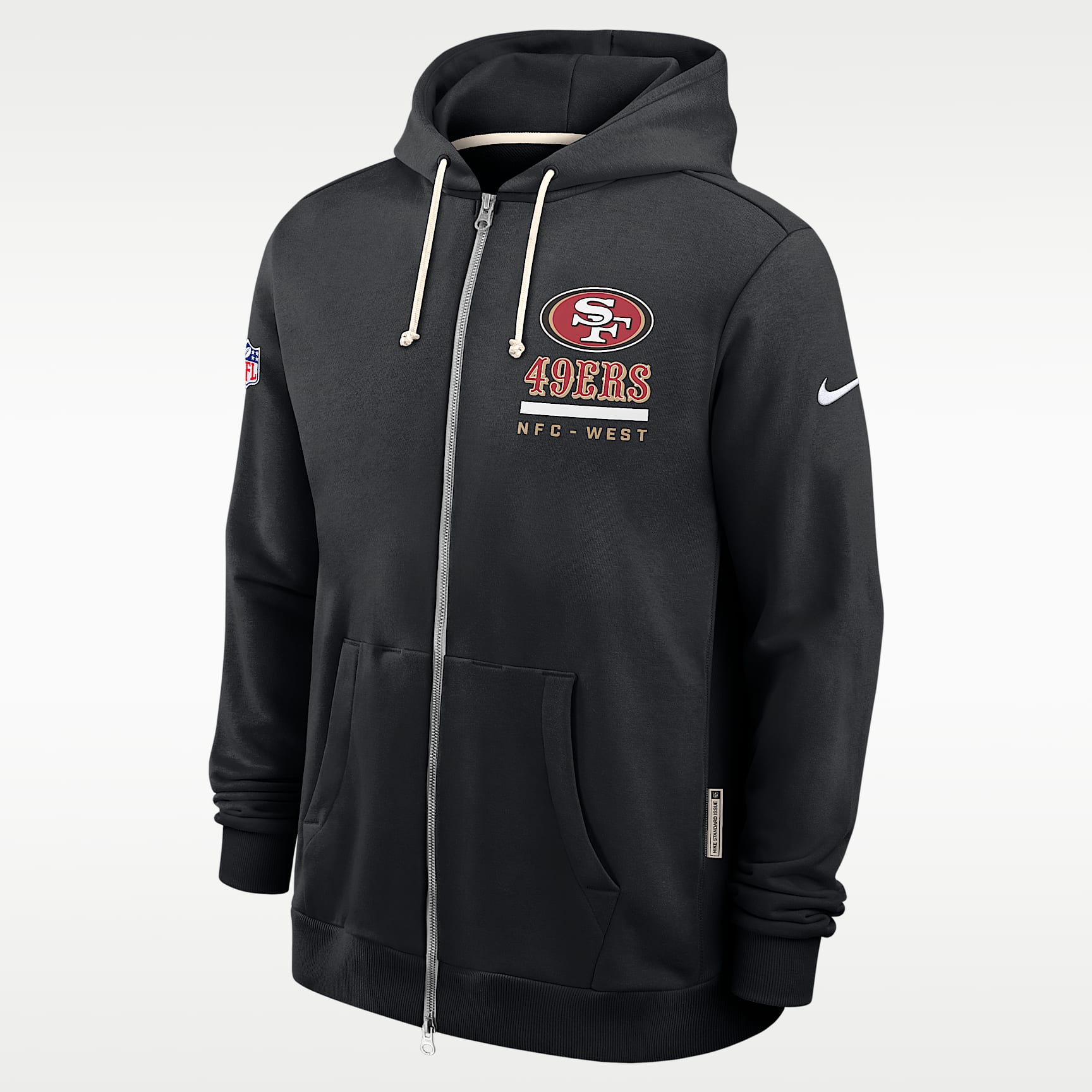 San Francisco 49ers Utility Player Sideline Men's Nike Dri-FIT NFL Full-Zip Hoodie