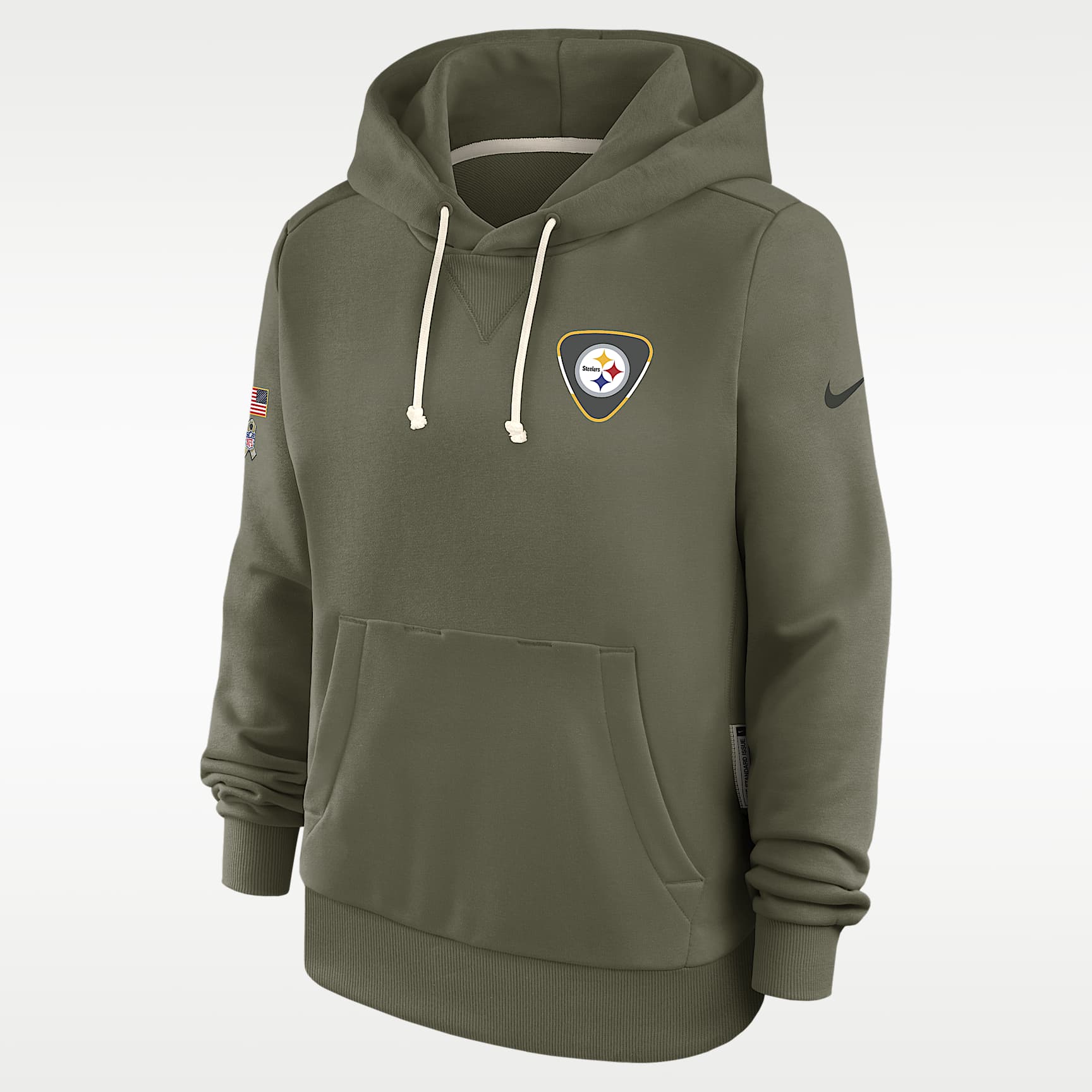 Pittsburgh Steelers Salute to Service Sideline Women's Nike Dri-FIT NFL Pullover Hoodie