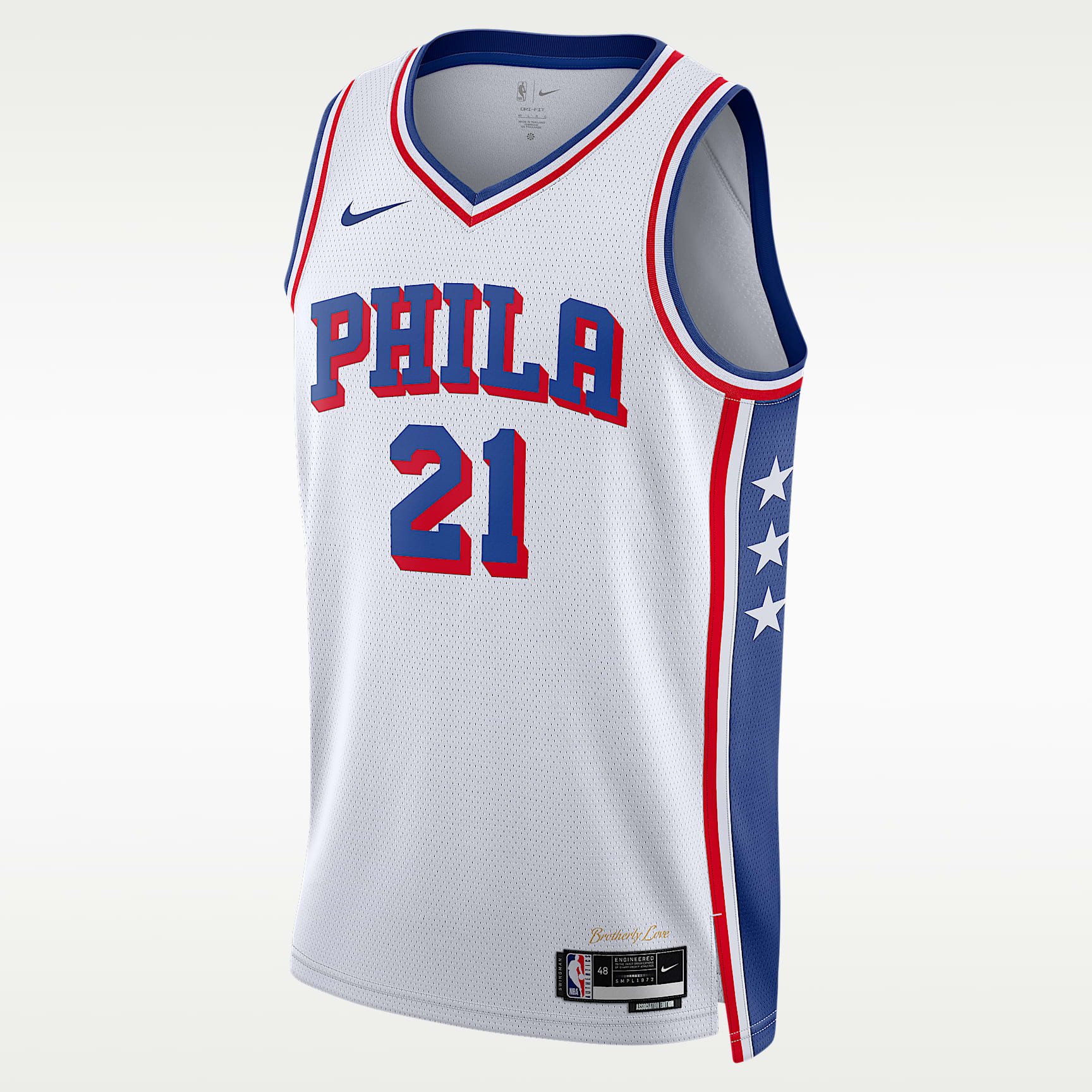 Jersey Nike Dri-FIT de la NBA Swingman para hombre Joel Embiid Philadelphia 76ers 2023/24 Association Edition