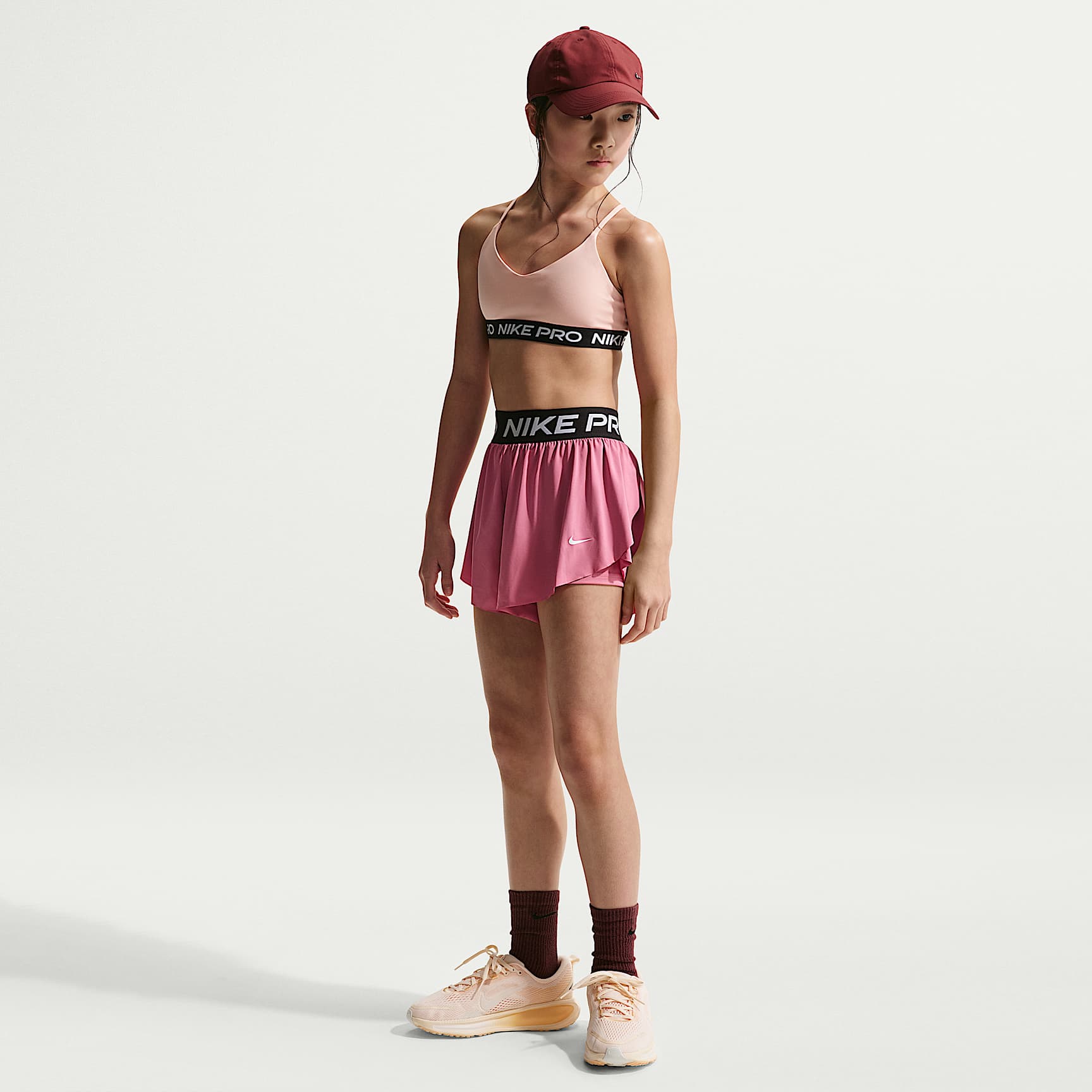 Nike Pro Big Kids' (Girls') Dri-FIT 2-in-1 Shorts