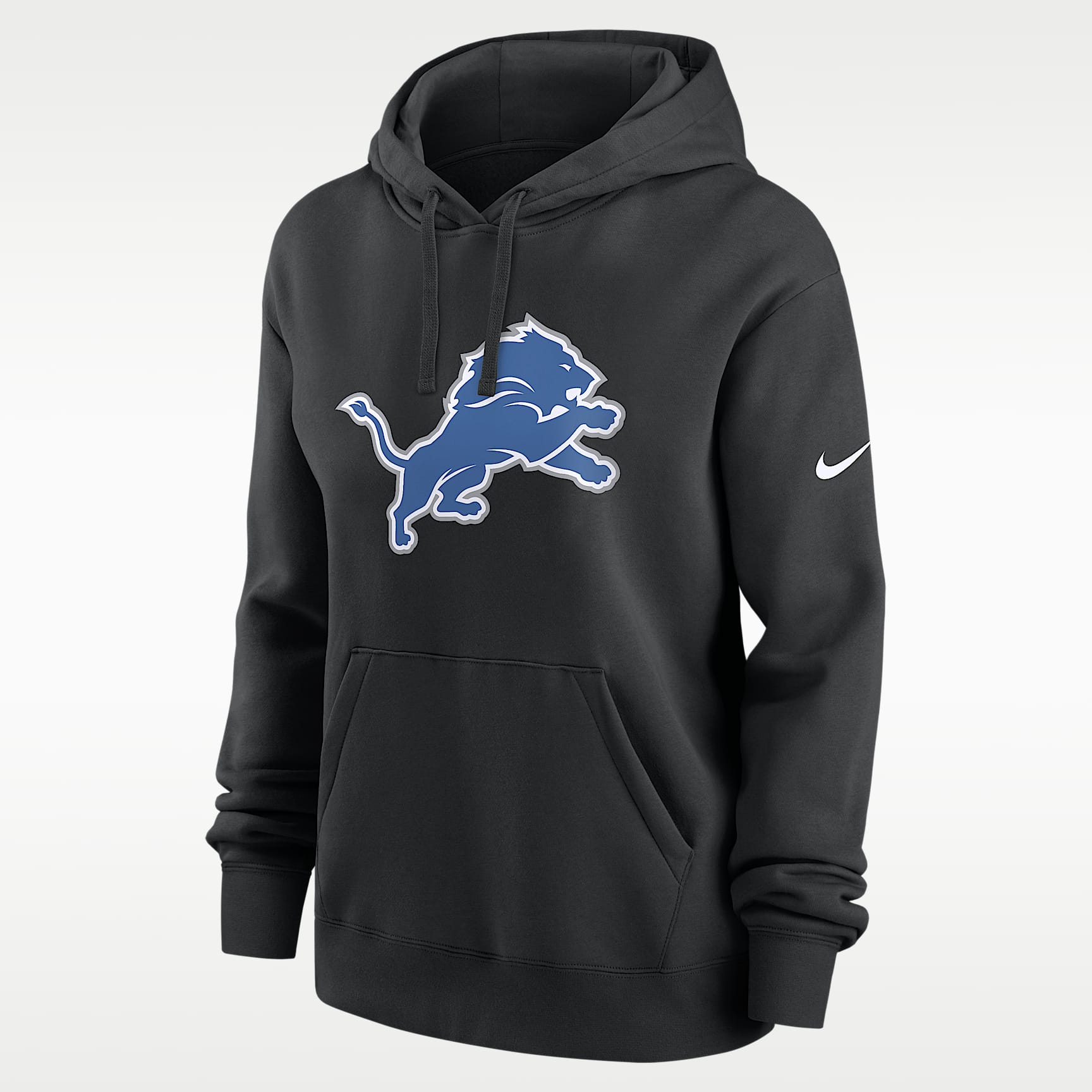 Sudadera con gorro sin cierre Nike de la NFL para mujer Detroit Lions Club