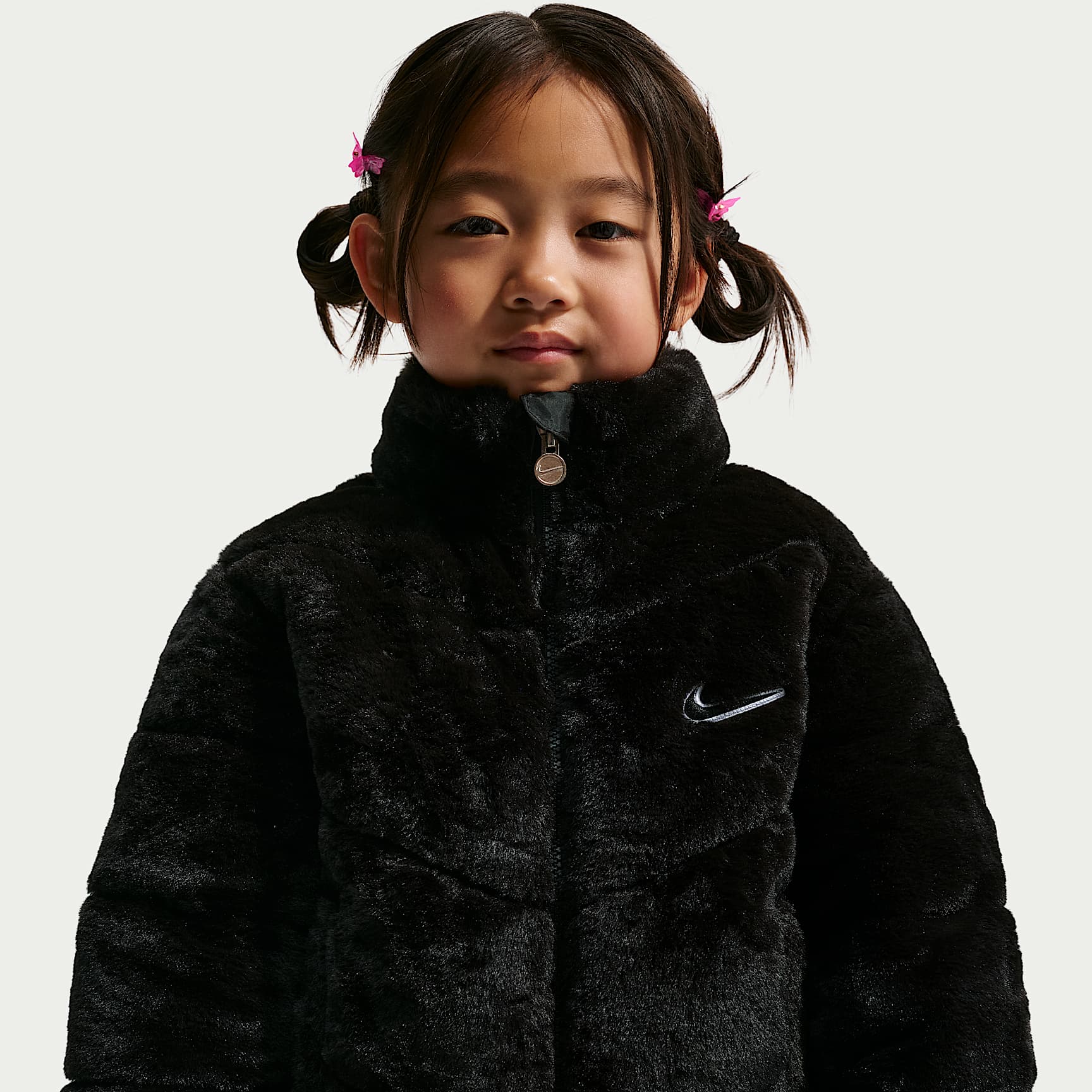 Chamarra acolchada de piel sintética infantil Nike