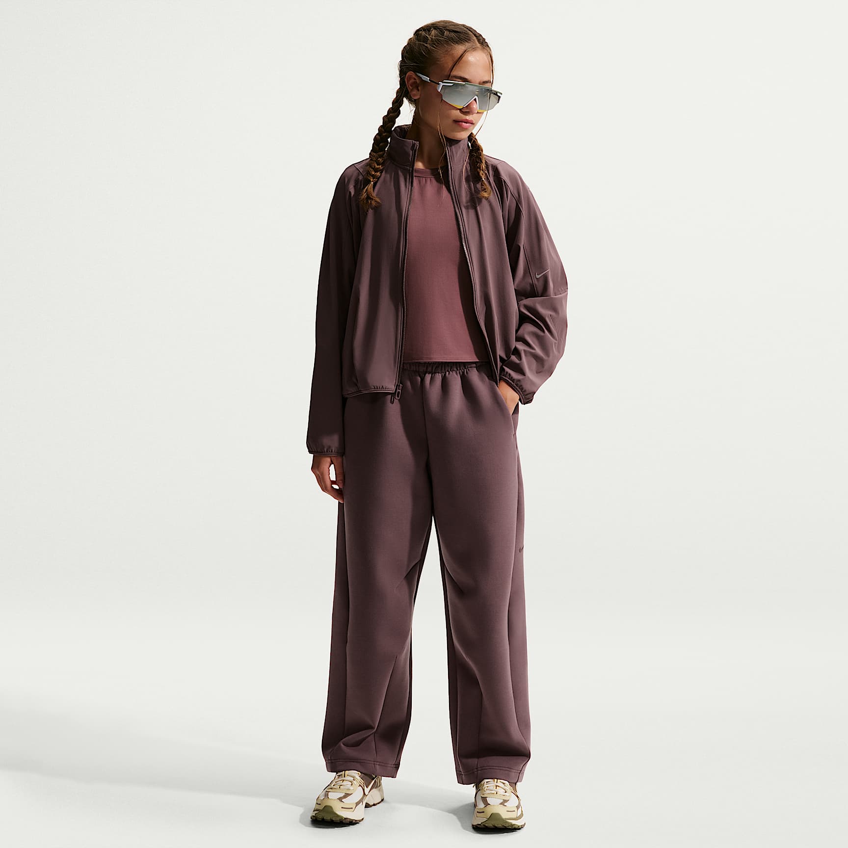 나이키 MAVN 여아 하이라이즈 써마 핏 니트 팬츠