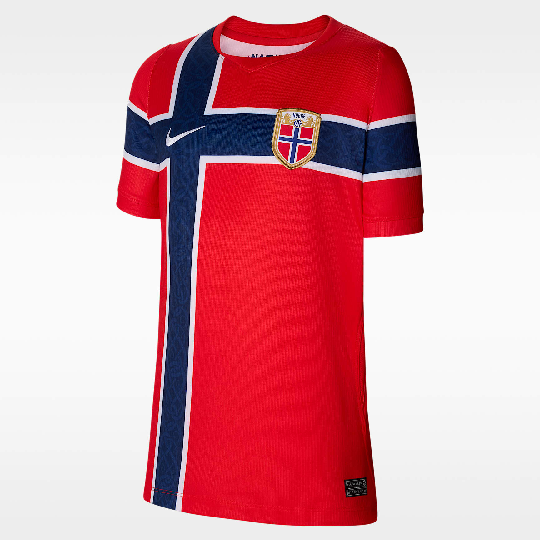 Norway 2026 Stadium Home Nike Dri-FIT-fodboldtrøje til større børn