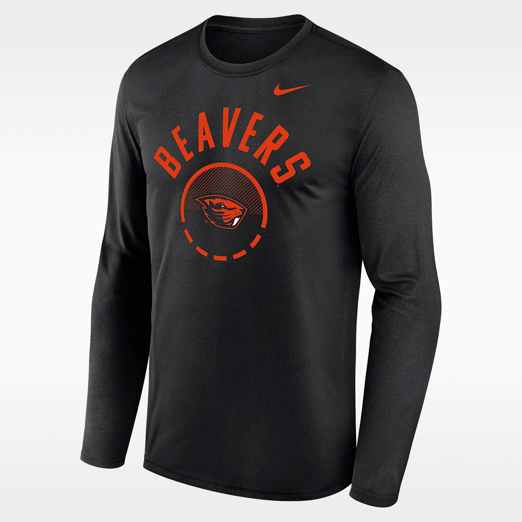 Playera de manga larga universitaria Nike Dri-FIT para hombre Oregon State Basketball Shoot Around Legend