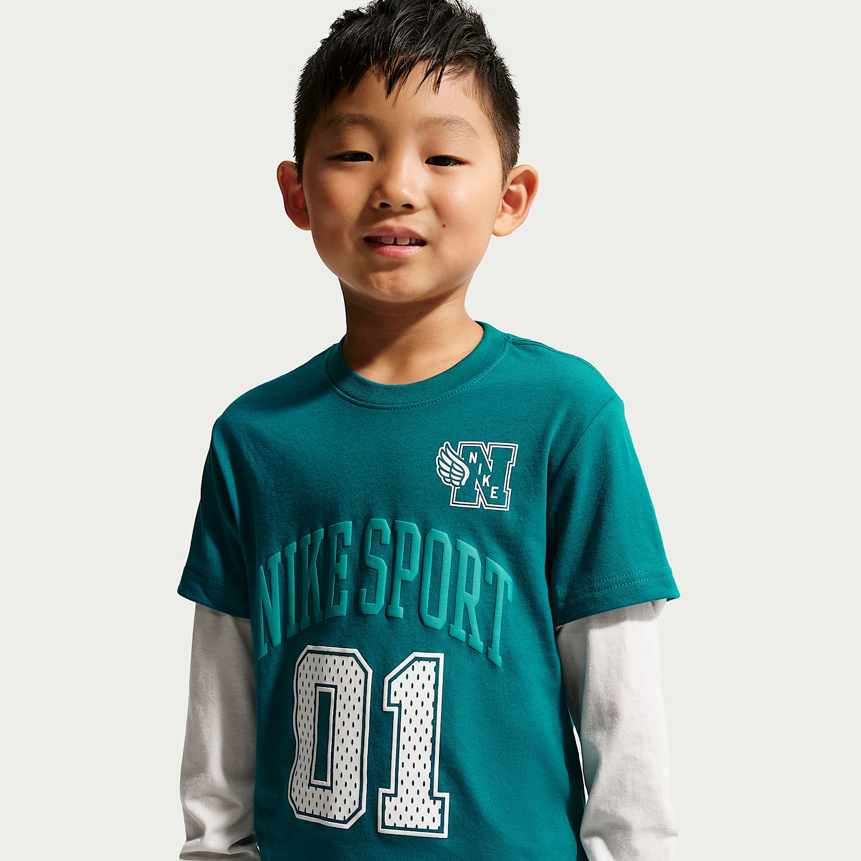 나이키 리틀키즈 멀티스포츠 투페어 긴팔 탑
