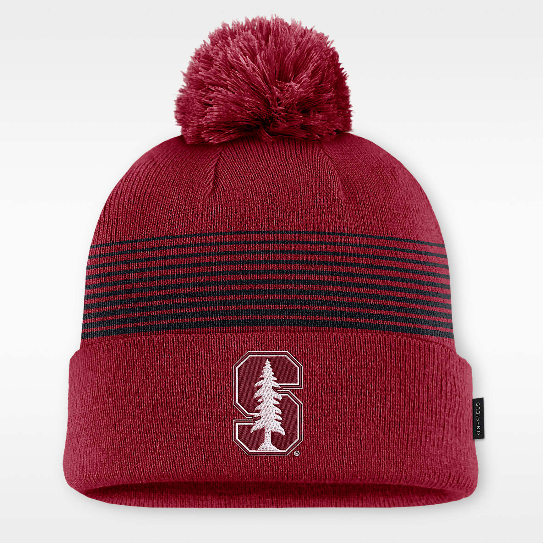 Stanford Sideline Peak Men's Nike College Cuffed Pom Beanie