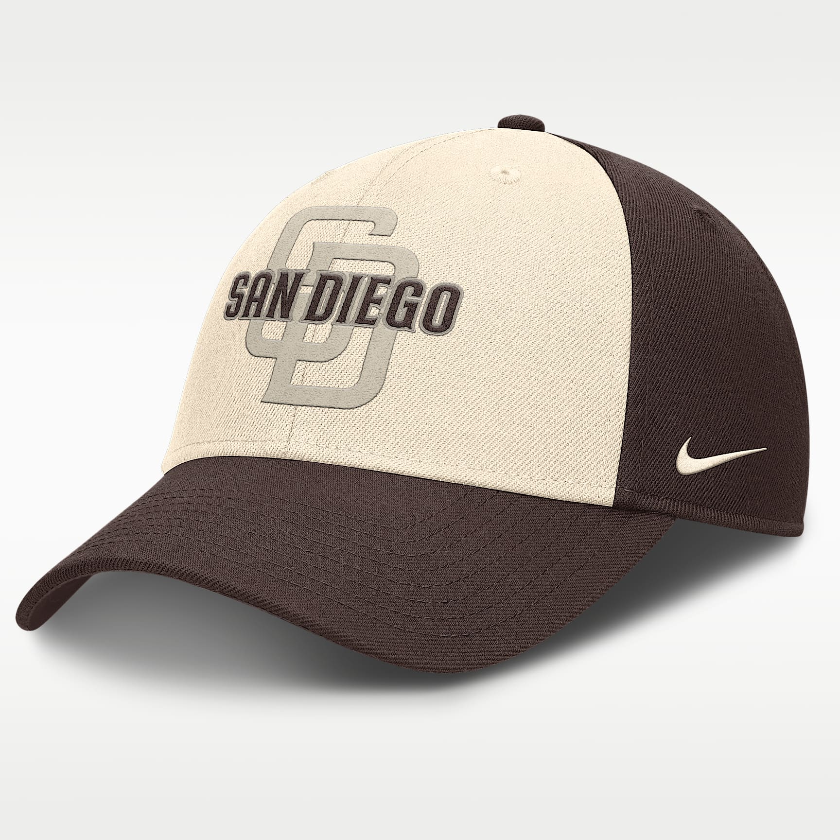 Gorra Nike Dri-FIT de la MLB ajustable para hombre San Diego Padres Statement Club