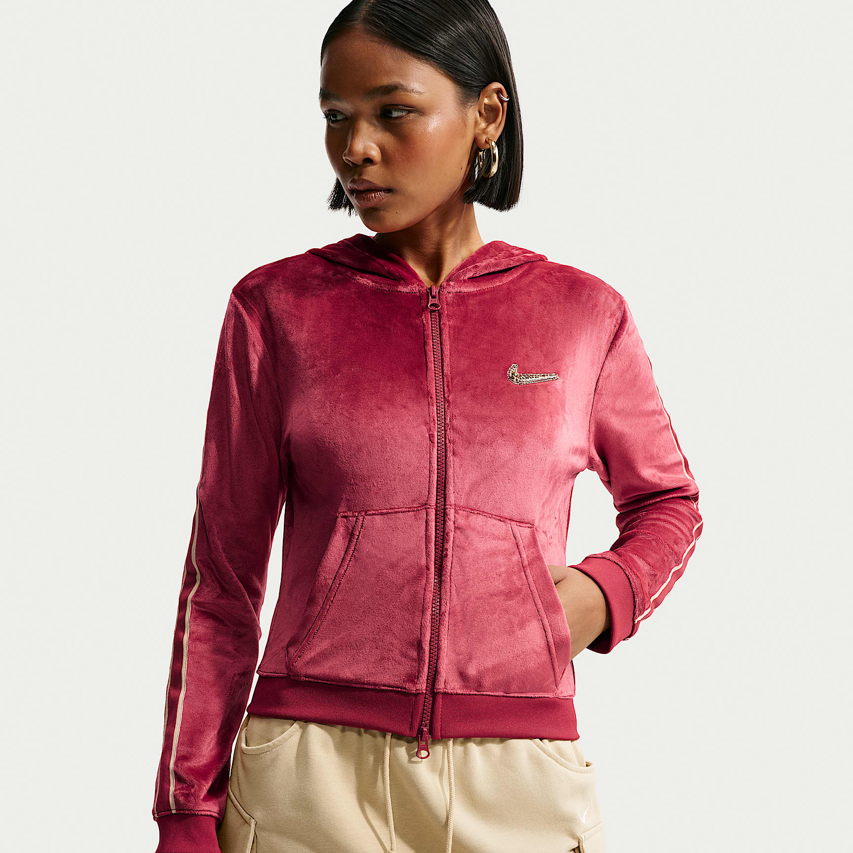 Nike Sportswear Women's Full-Zip Long-Sleeve Hooded Top