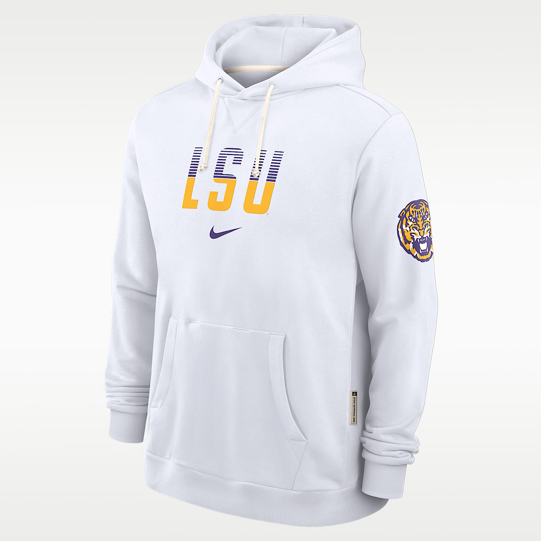 Sudadera con gorro sin cierre universitaria Nike Dri-FIT para hombre LSU Sideline Standard Issue