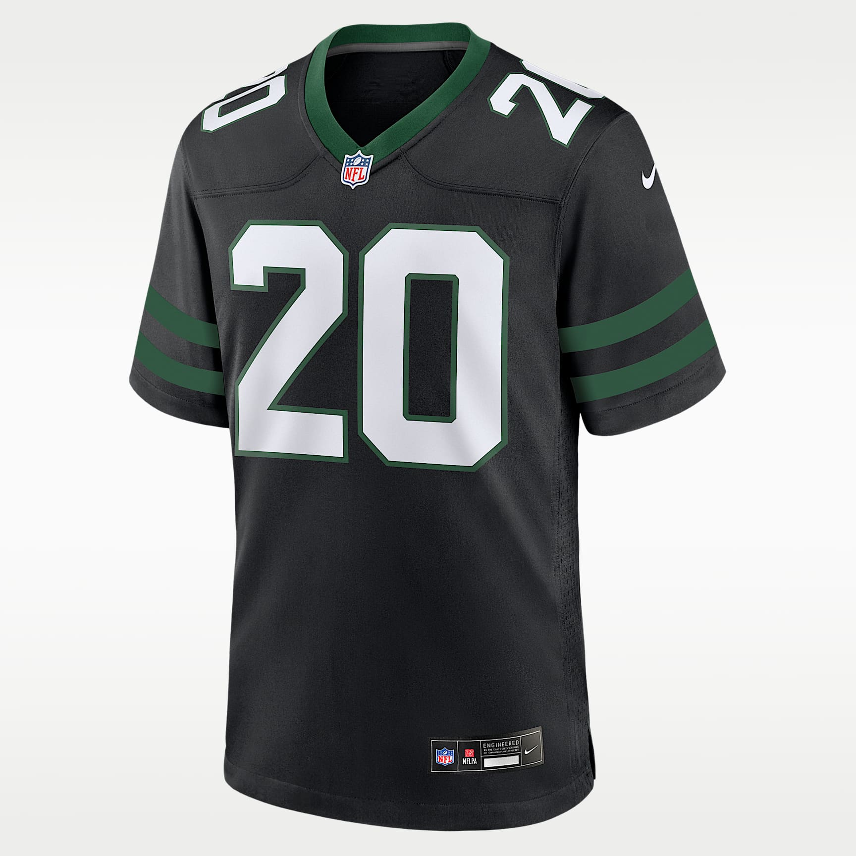 Jersey de fútbol americano Nike de la NFL Game para hombre Breece Hall New York Jets