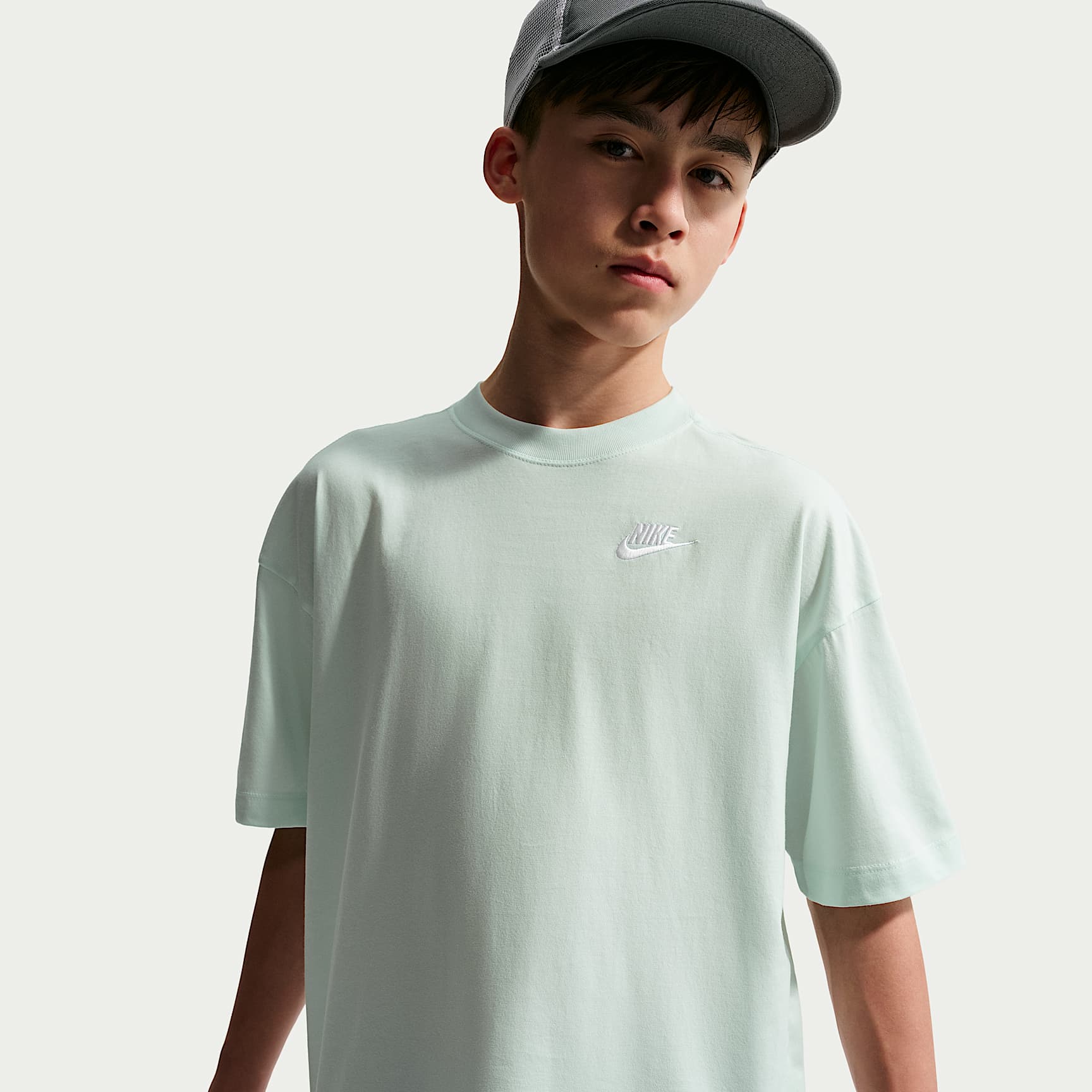 T-shirt o kroju oversize dla dużych dzieci Nike Sportswear