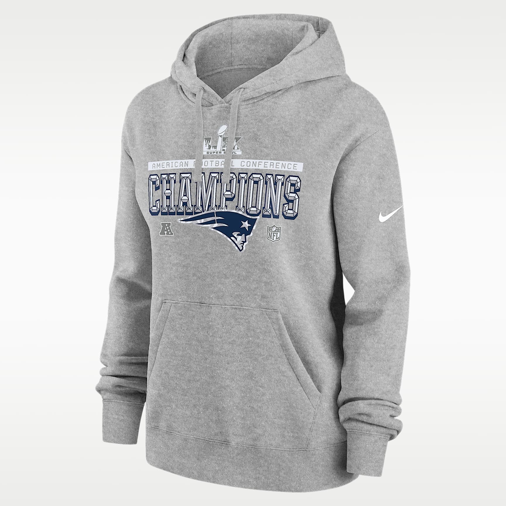 New England Patriots 2026 AFC Champions Trophy Collection Club Women's Nike NFL Pullover Hoodie