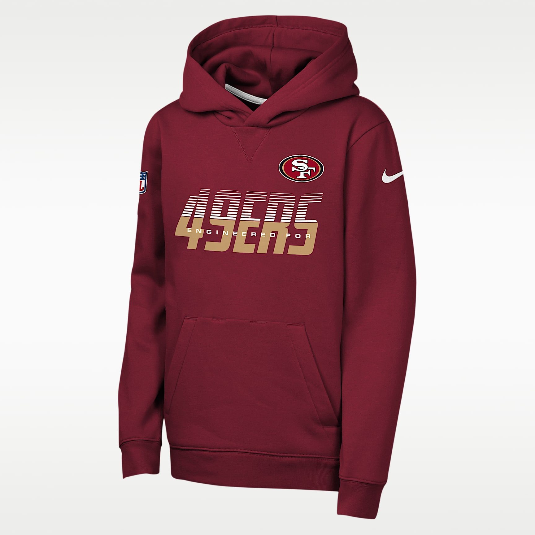 San Francisco 49ers Sideline Big Kids' Nike NFL Pullover Hoodie