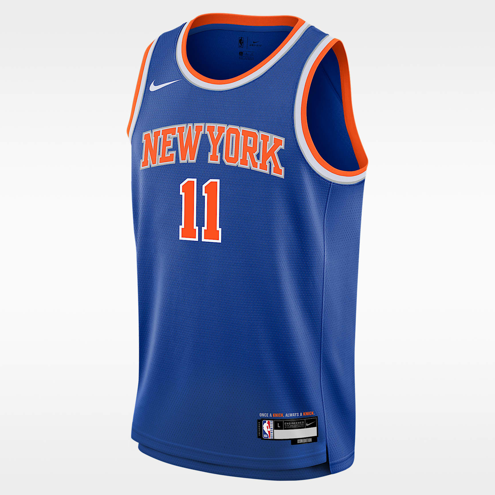 Jersey Nike de la NBA Swingman para niños talla grande Jalen Brunson New York Knicks 2024/25 Icon Edition