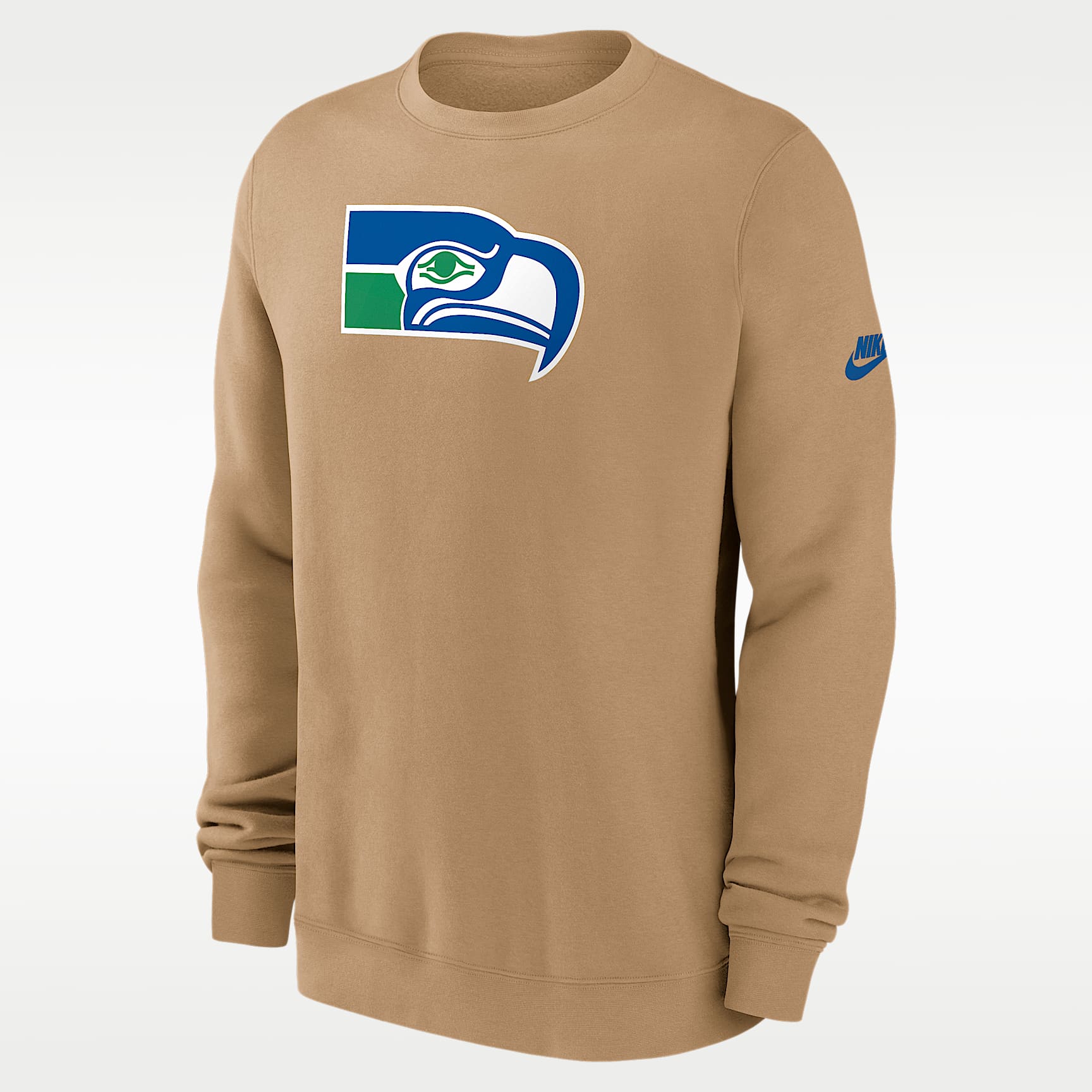 Seattle Seahawks Swing Pass Rewind Club Men's Nike NFL Pullover Crew
