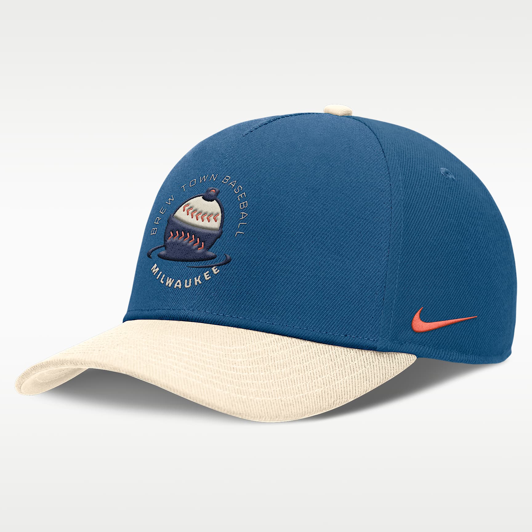 Milwaukee Brewers City Connect Rise Men's Nike Dri-FIT MLB A-Frame Adjustable Hat