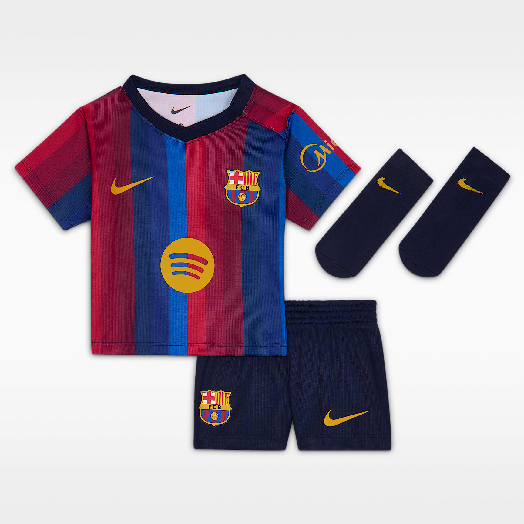 F.C. Barcelona 2026 Stadium Home Baby/Toddler Nike Football Replica 3-Piece Kit