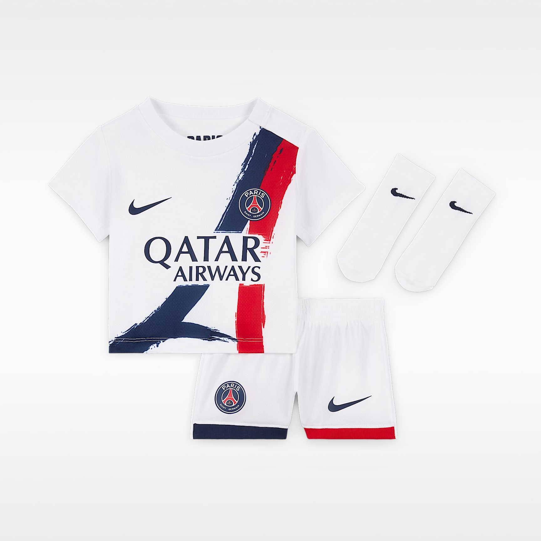 Paris-Saint Germain 2024 Stadium Away Baby/Toddler Nike Soccer Replica 3-Piece Kit