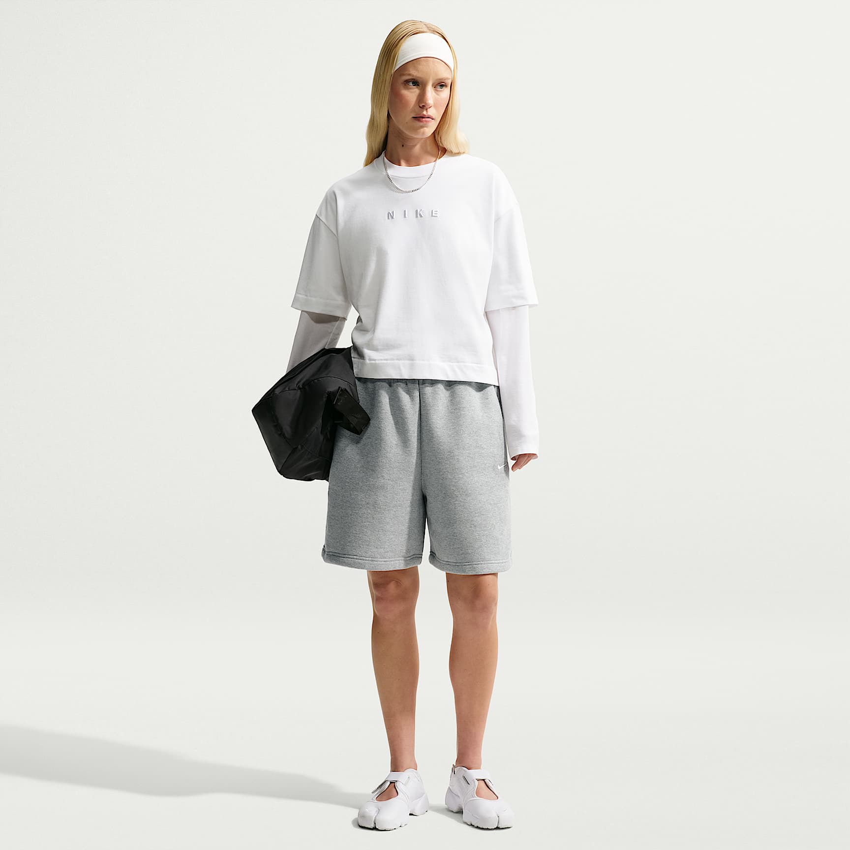 Nike Studio Fleece Medium Weight Women's Oversized High-Rise Shorts