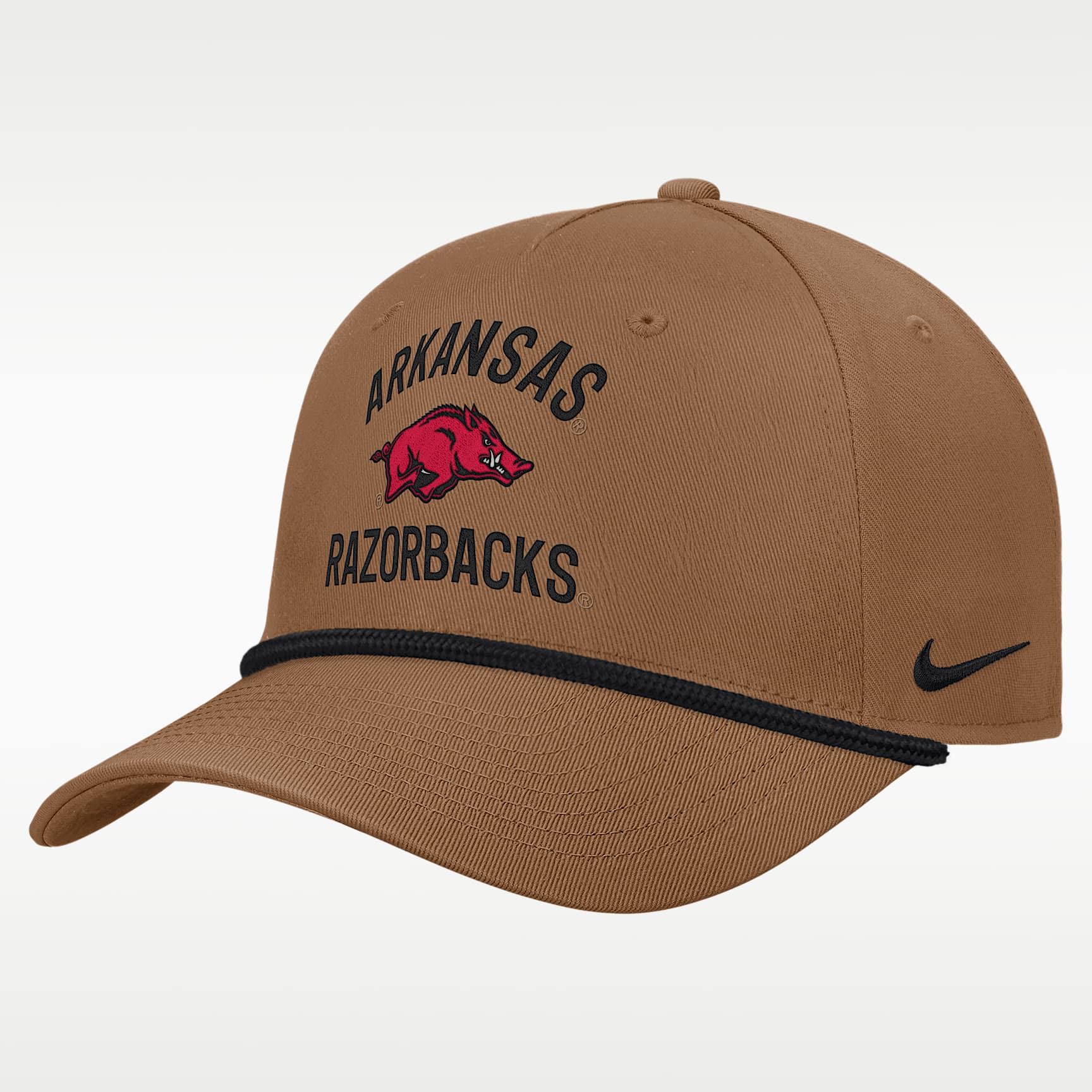 Gorra universitaria Nike ajustable para hombre Arkansas 2026 Military Appreciation Rope Rise
