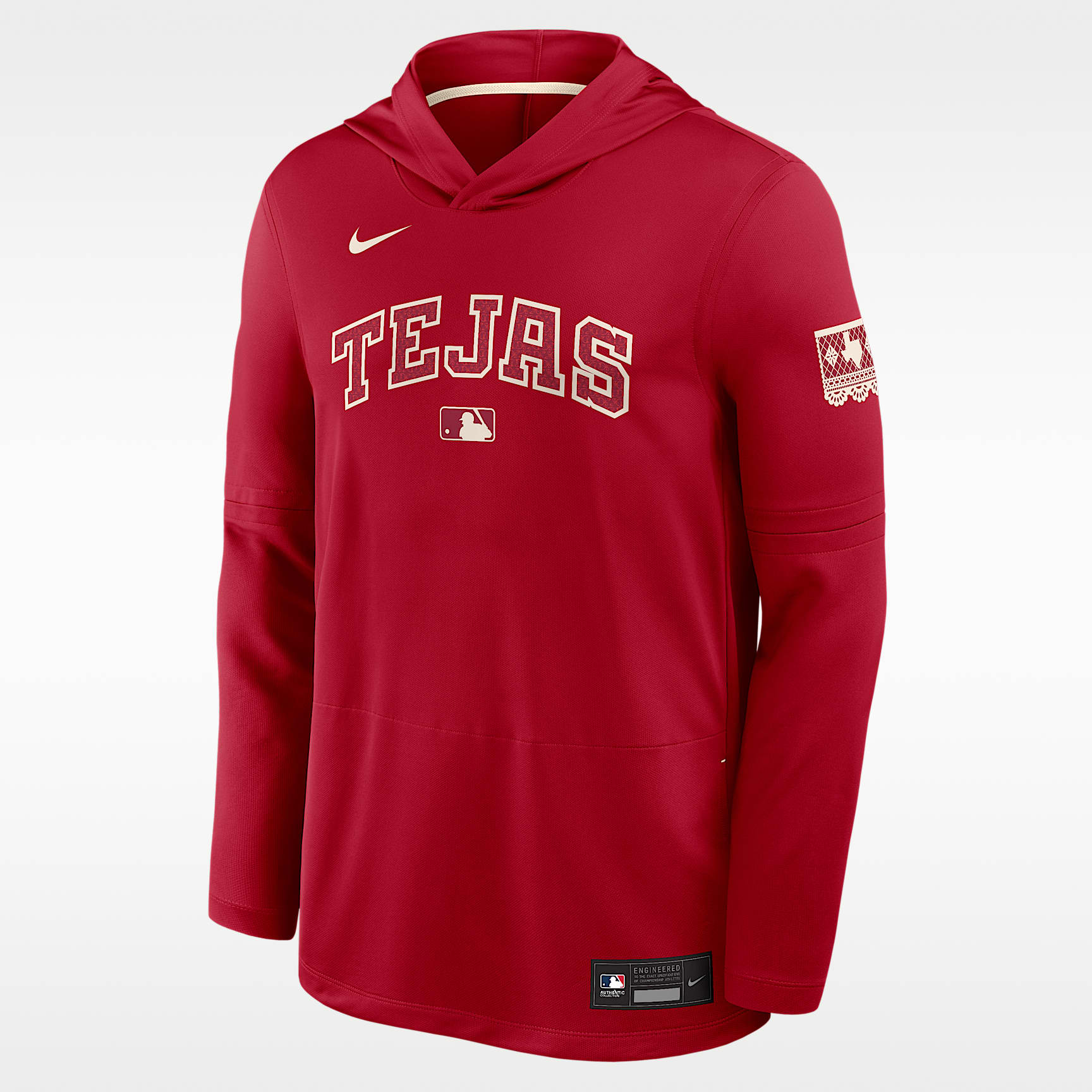 Texas Rangers City Connect Men's Nike Dri-FIT MLB Long-Sleeve Hooded Top