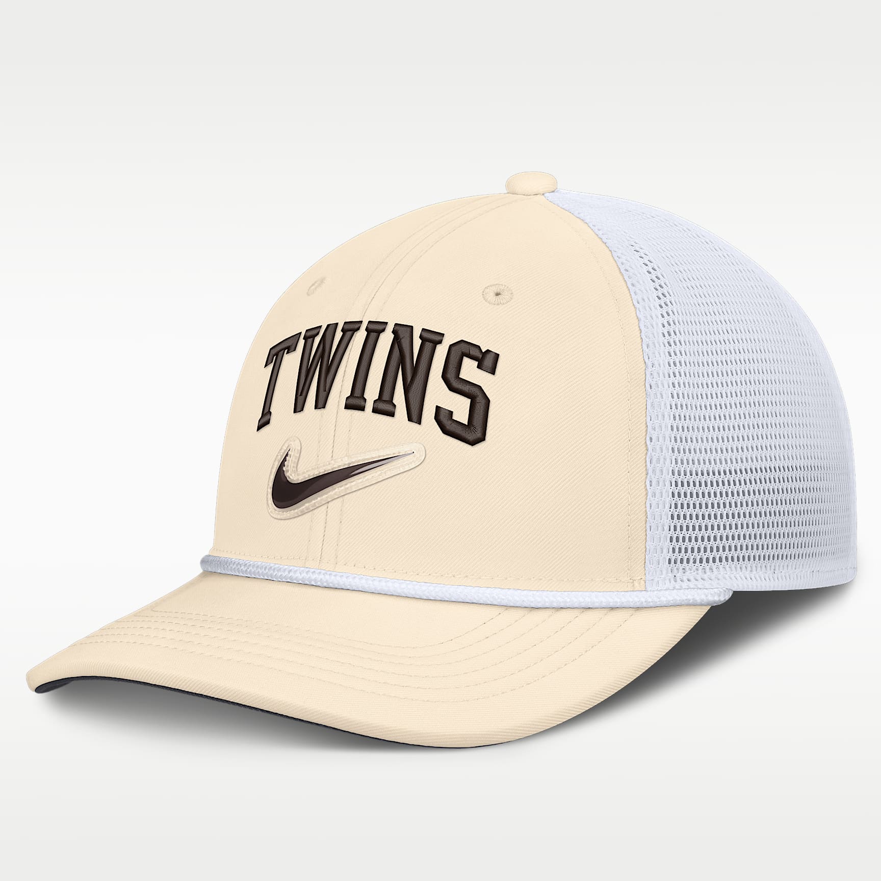 Gorra de rejilla Nike Dri-FIT de la MLB ajustable para hombre Minnesota Twins Rise