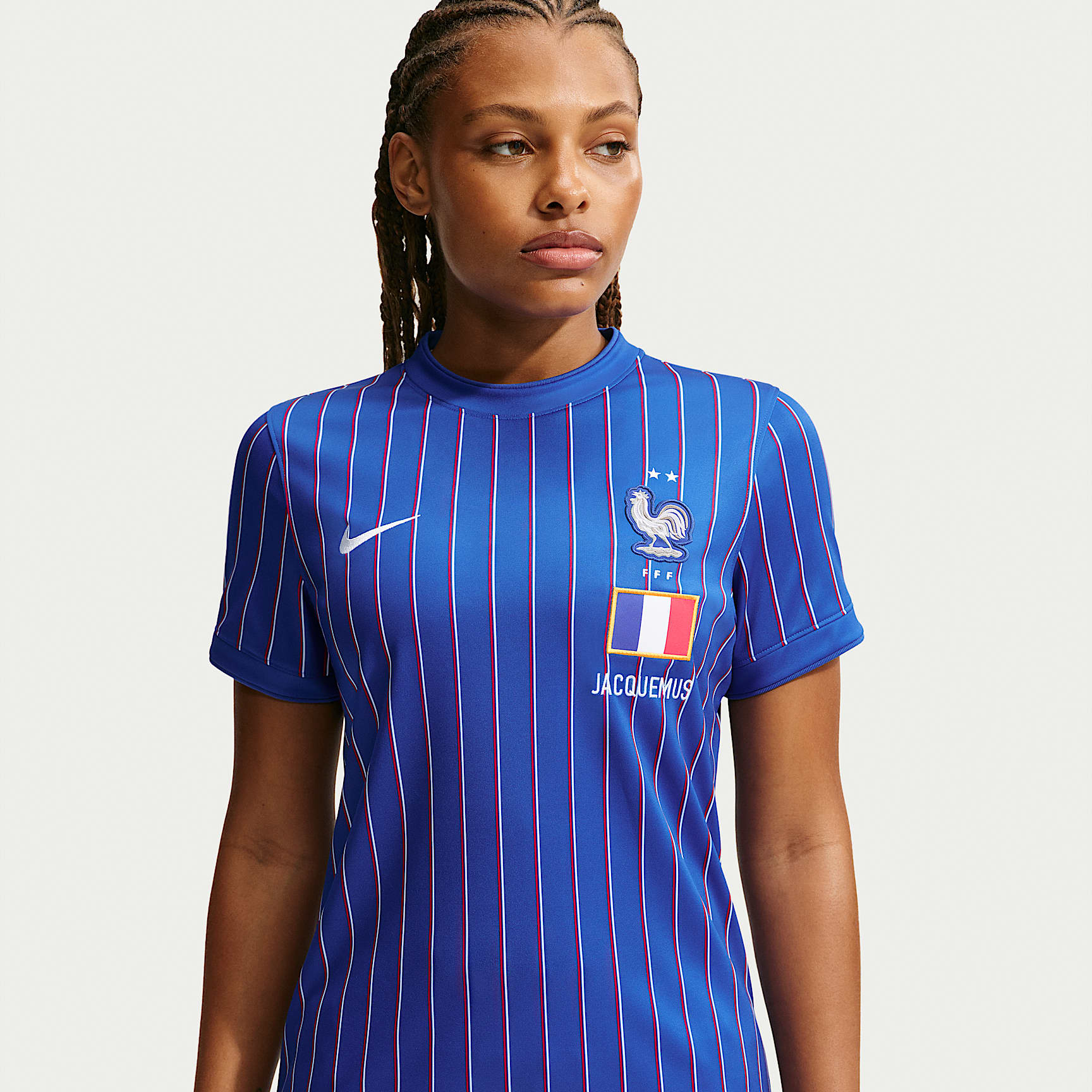 Playera de futbol de manga corta para mujer France x Jacquemus