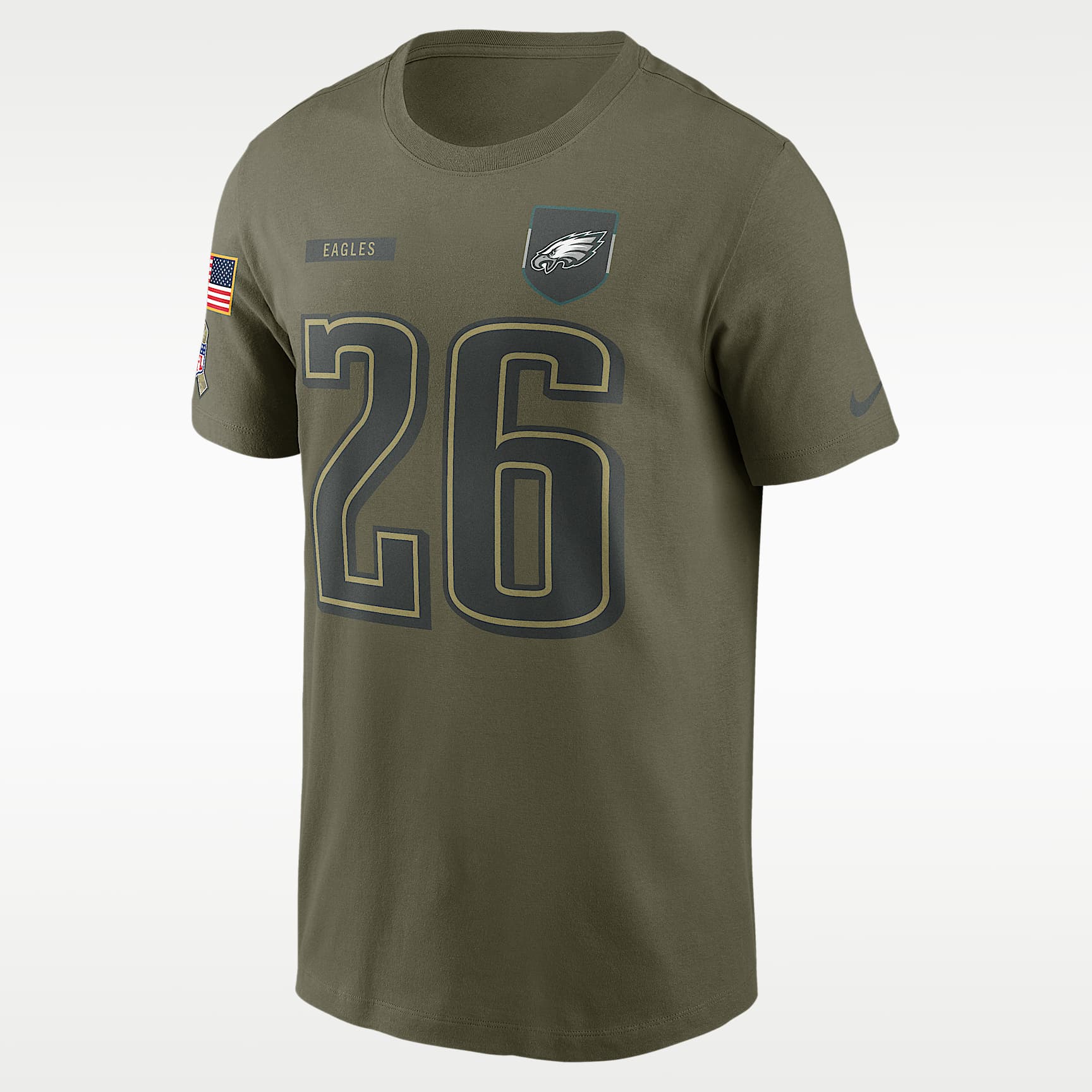 Saquon Barkley Philadelphia Eagles Salute To Service Men’s Nike NFL T-Shirt