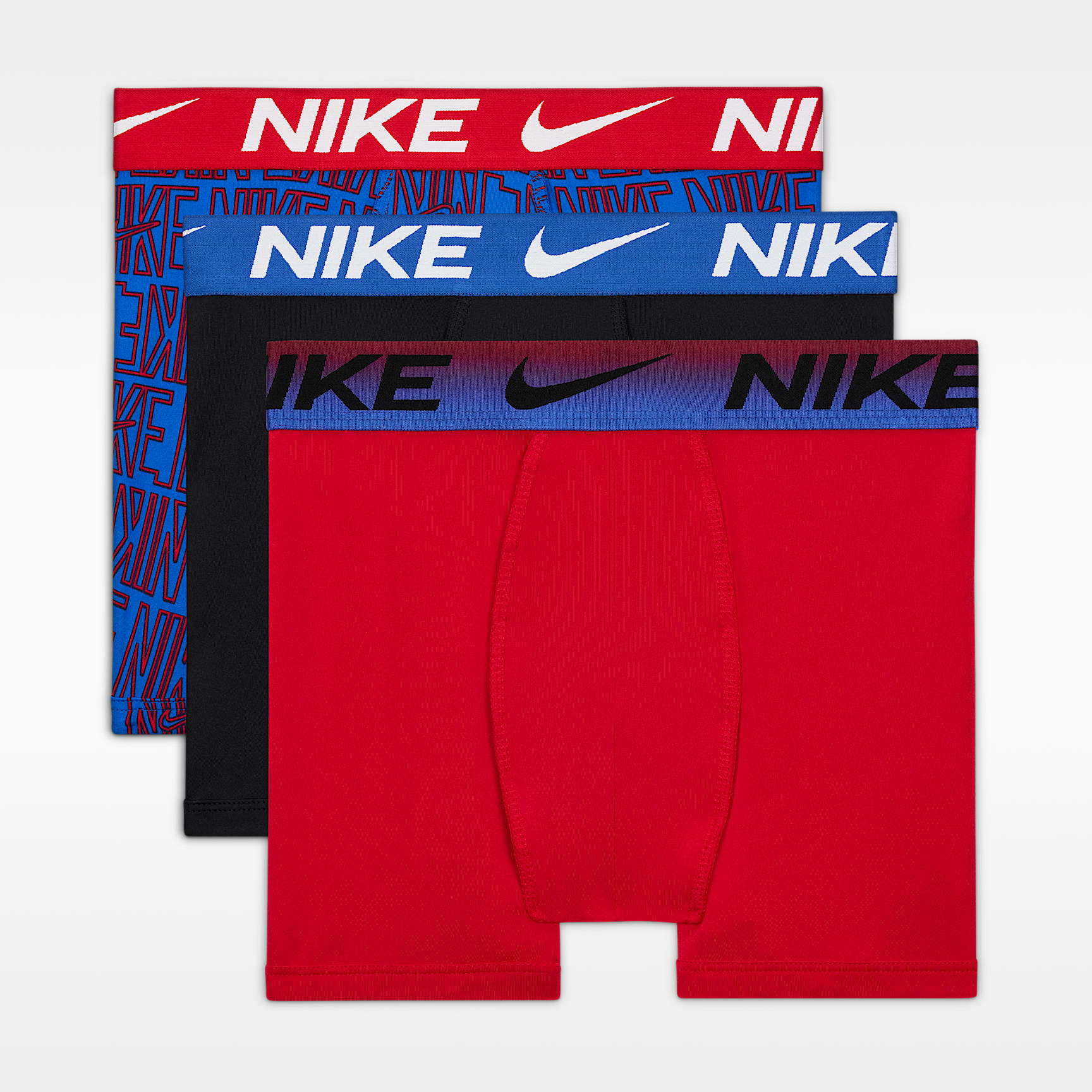 Ropa interior estampada para niños talla grande (paquete de 3) Nike Dri-FIT Essentials