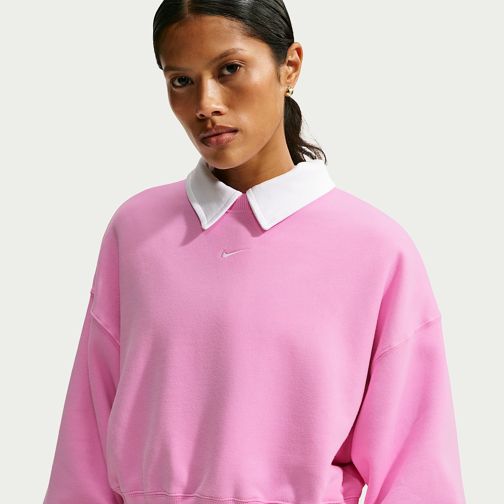 Nike Studio Fleece Medium Weight Women's Oversized Cropped Crew