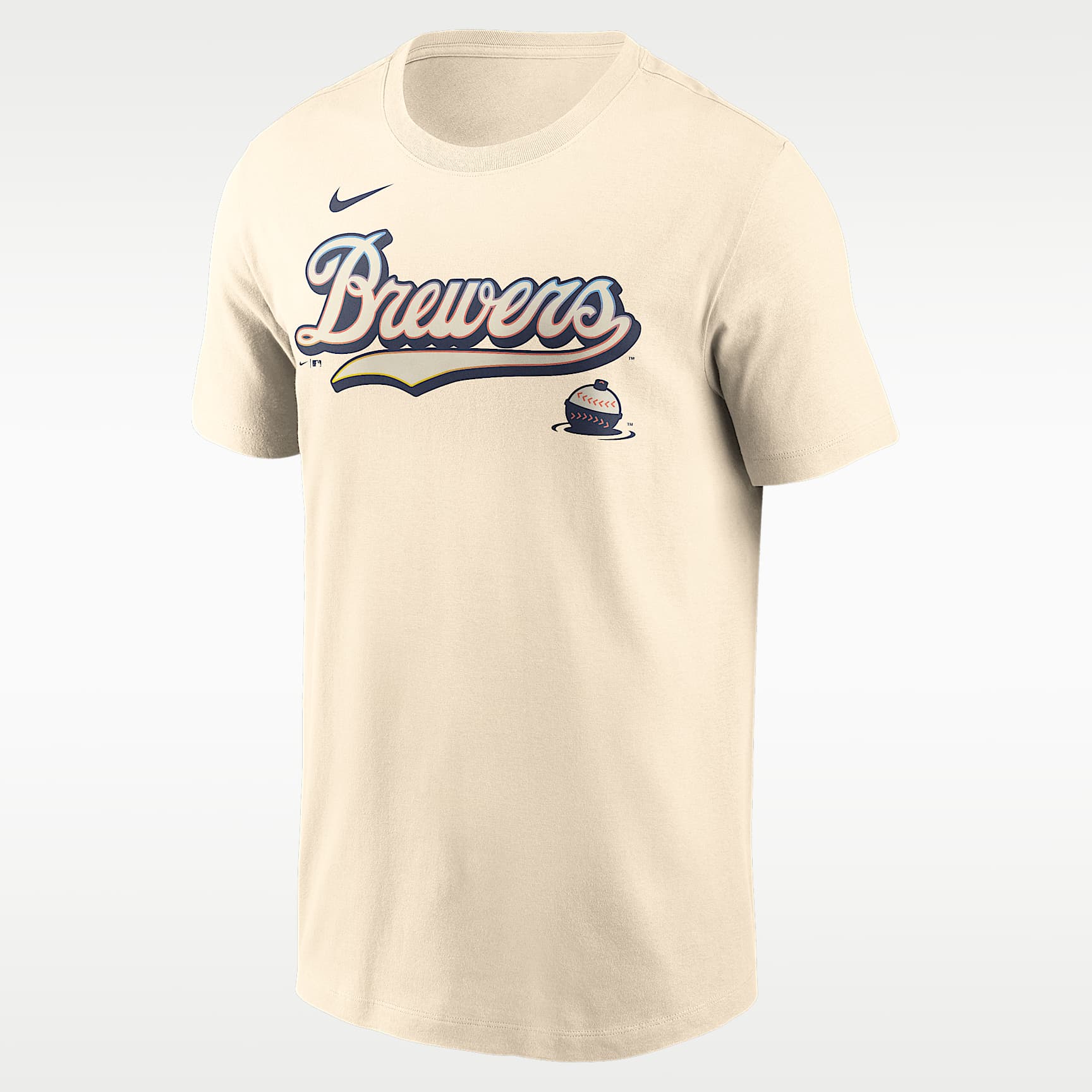 Milwaukee Brewers City Connect Wordmark Men's Nike MLB T-Shirt