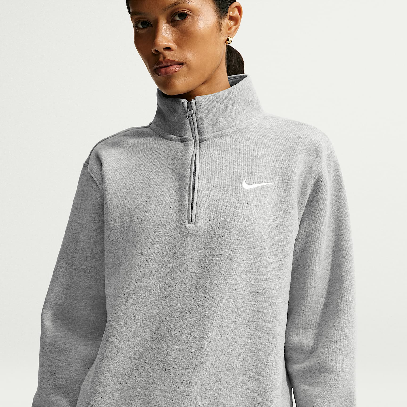 Nike Studio Fleece Medium Weight Women's 1/4-Zip Top