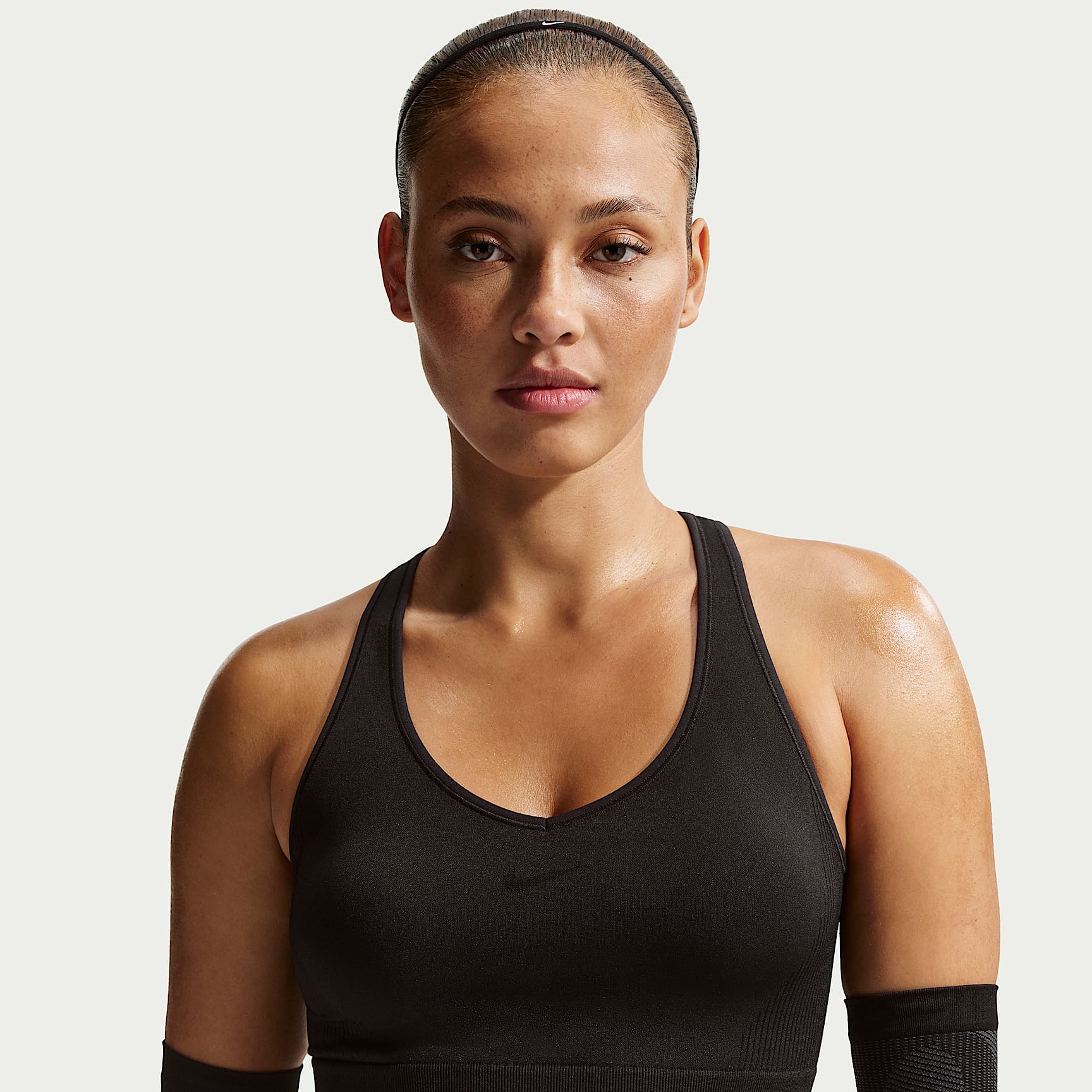 Nike Pro Seamless korte tanktop met Dri-FIT voor dames