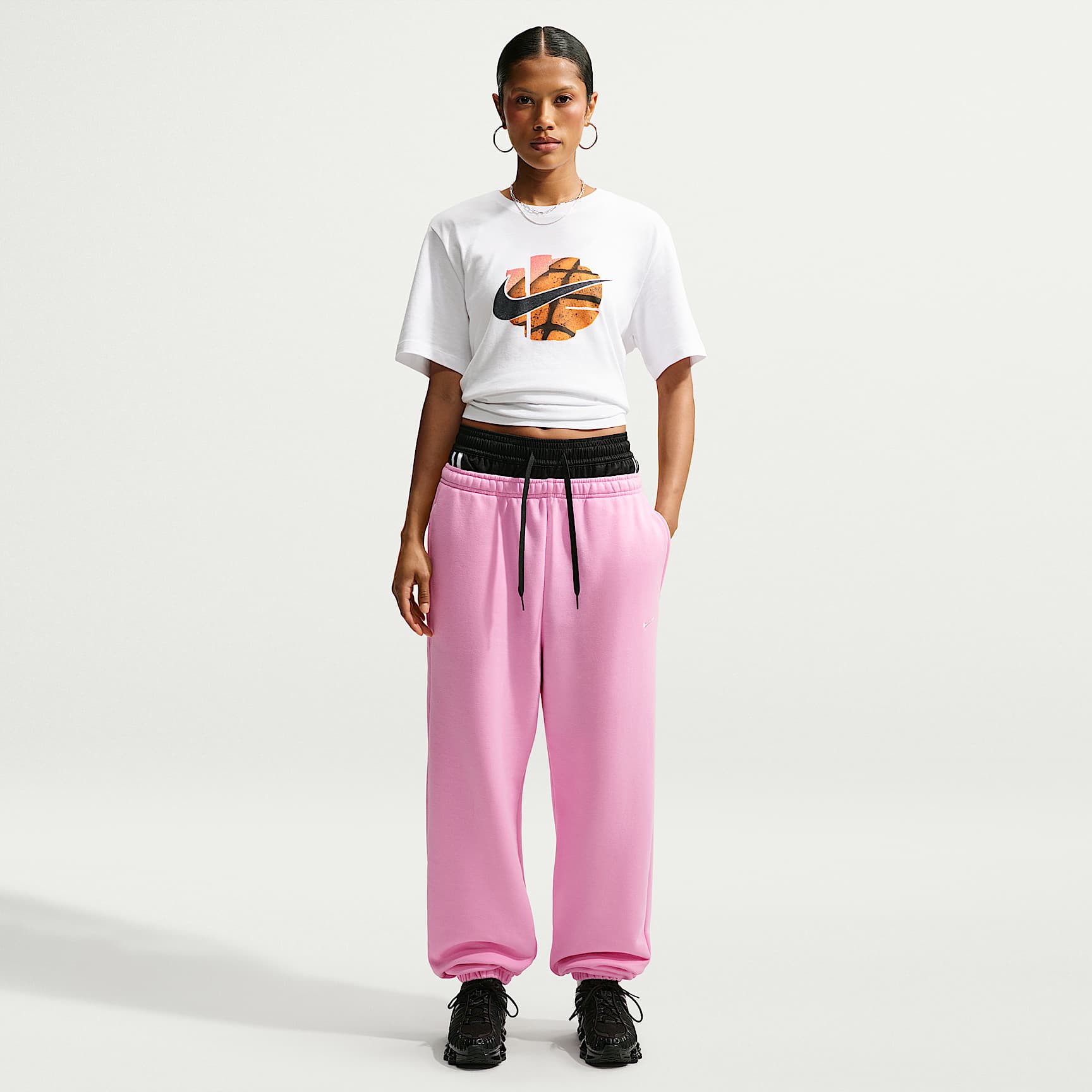 Nike Studio Fleece Medium Weight Women's High-Rise Oversized Cuffed Pants