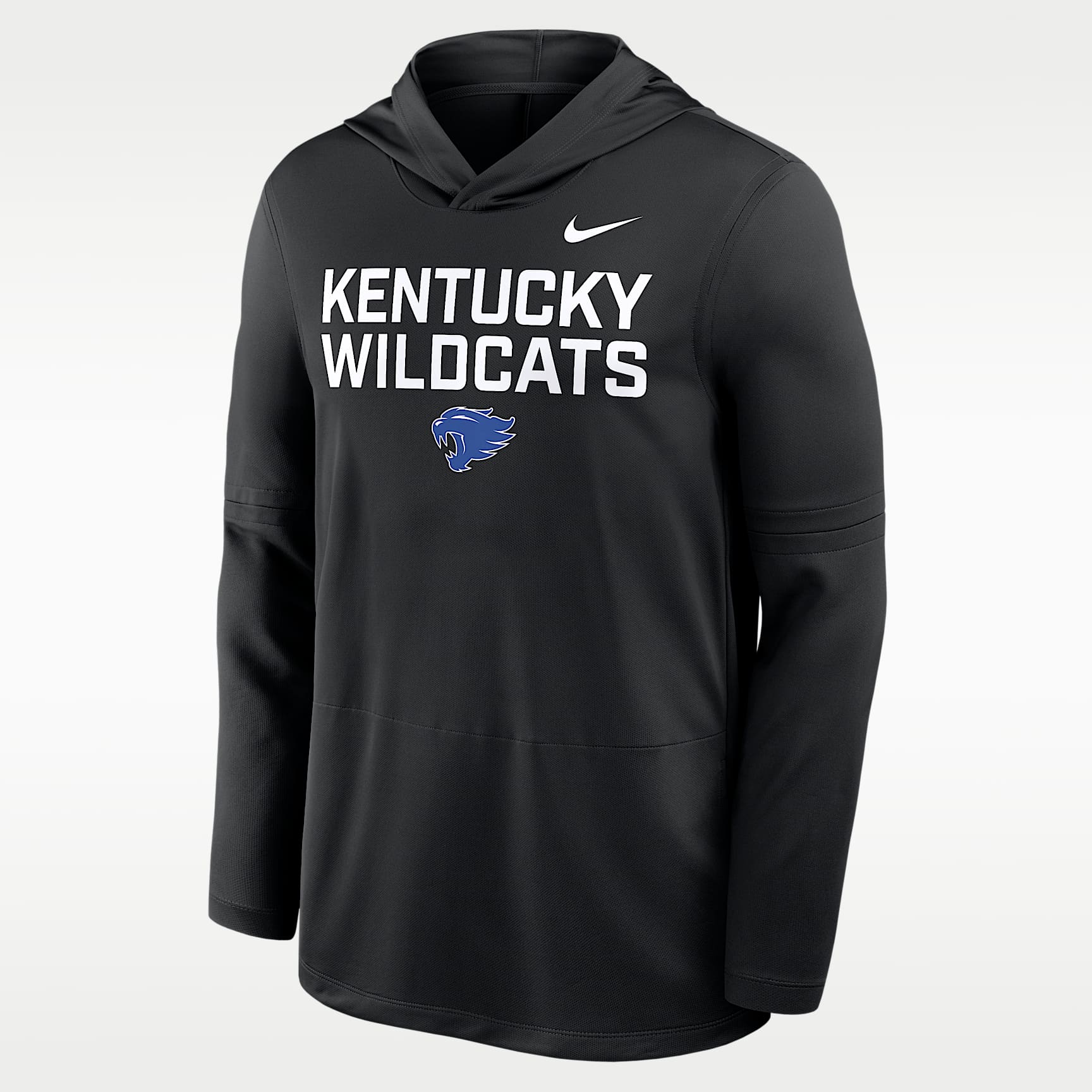 Playera de manga larga universitaria Nike Dri-FIT con gorro para hombre Kentucky Sideline