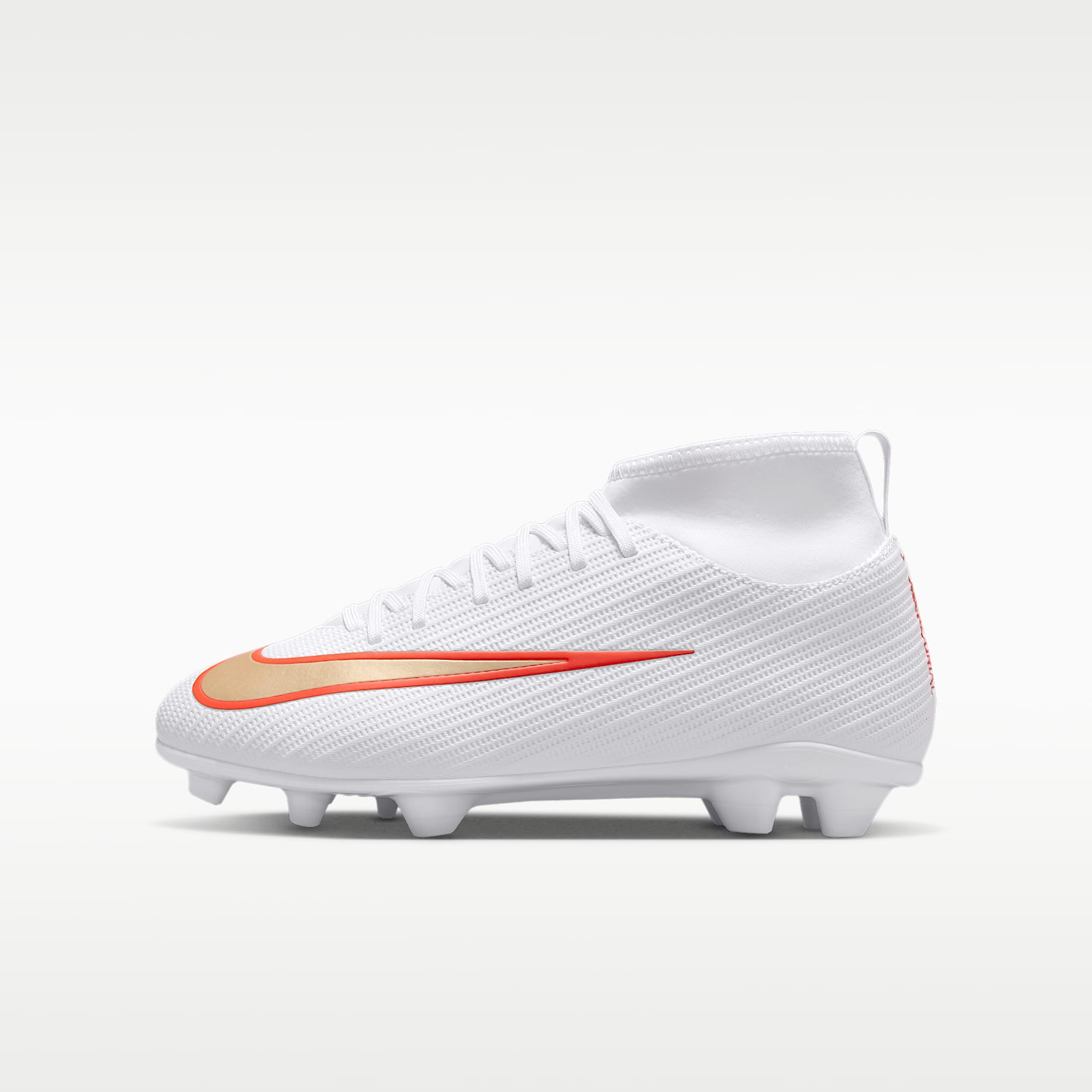 Tacos de futbol para terrenos múltiples de corte high para niños grandes Nike Jr. Mercurial Superfly 11 Club
