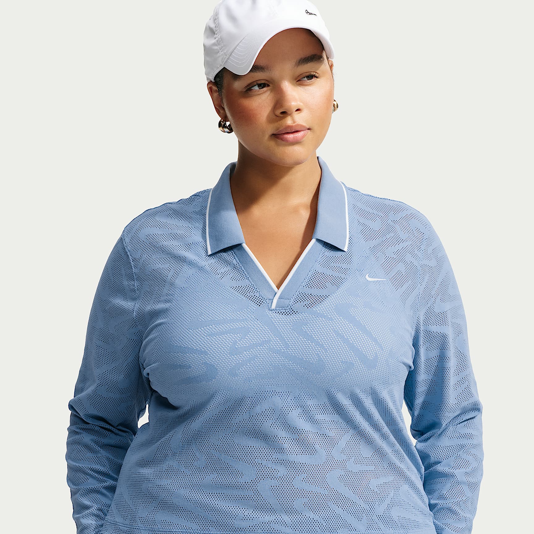 Nike Sportswear Chill Lace Women's Tight Mod-Cropped Long-Sleeve Top (Plus Size)