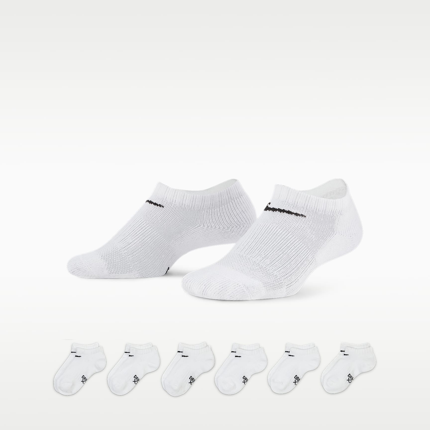 Nike Dri-FIT Performance Basics Little Kids' No-Show Socks (6 Pairs)