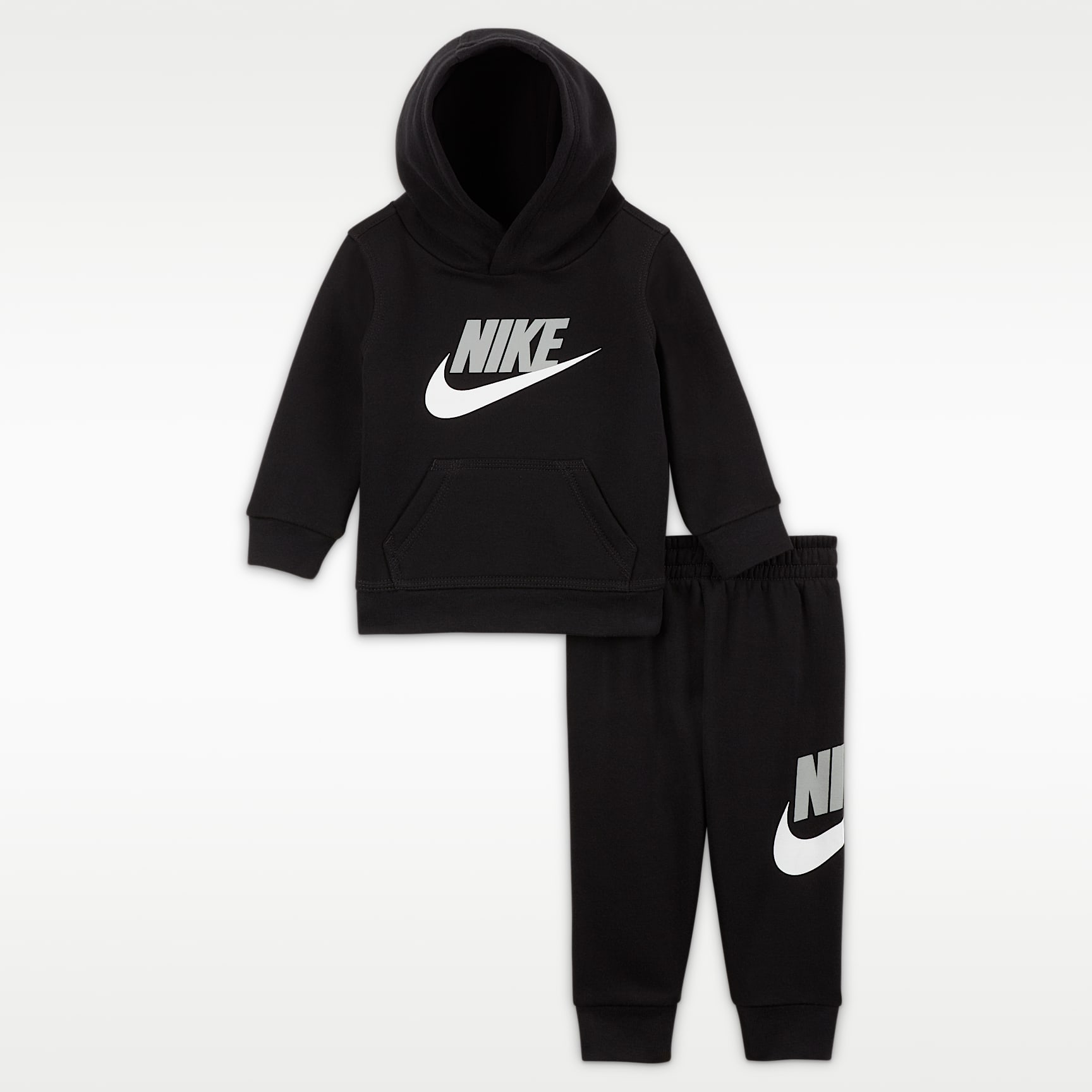 Zestaw bluza z kapturem i spodnie dla niemowląt (12–24 M) Nike Sportswear Club Fleece