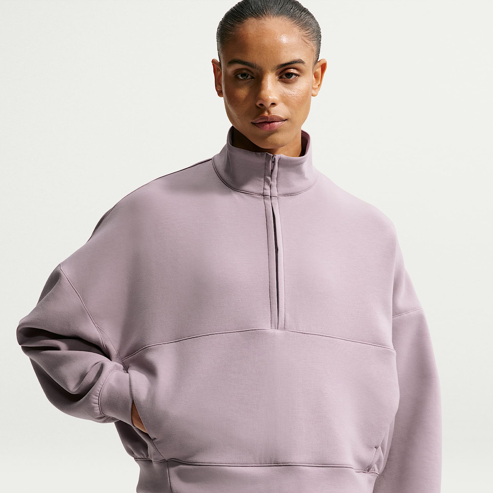 Nike 24.7 ImpossiblySoft Women's Dri-FIT Oversized 1/2-Zip Top