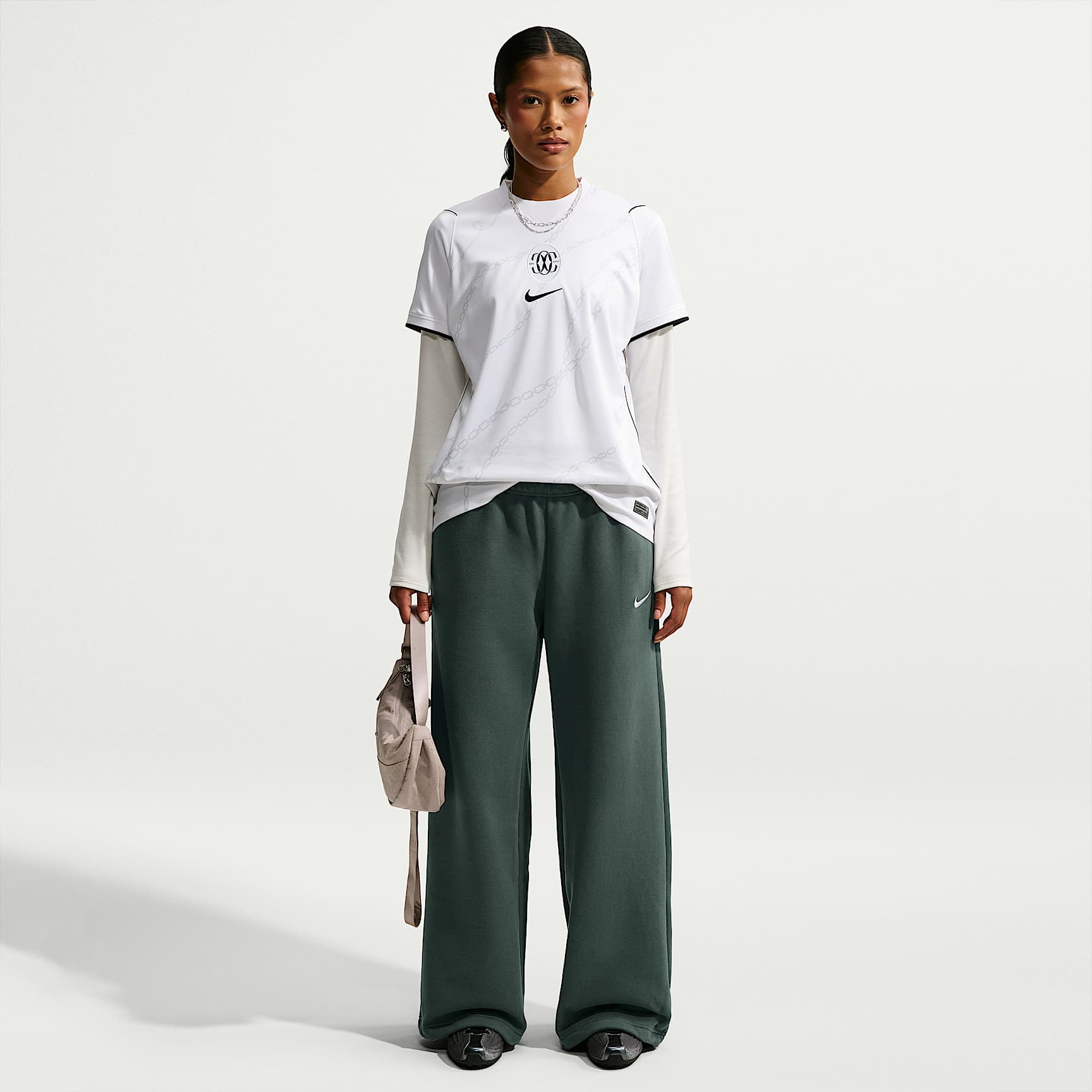 Nike Studio Fleece Medium Weight Women's Mid-Rise Wide-Leg Pants