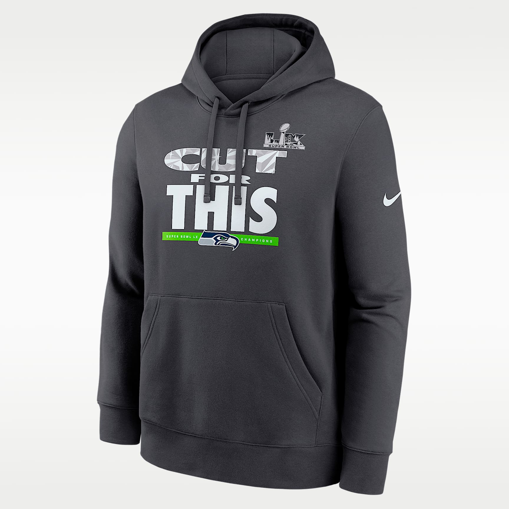Seattle Seahawks Super Bowl LX Champions Pickoff Move Parade Club Men's Nike NFL Pullover Hoodie